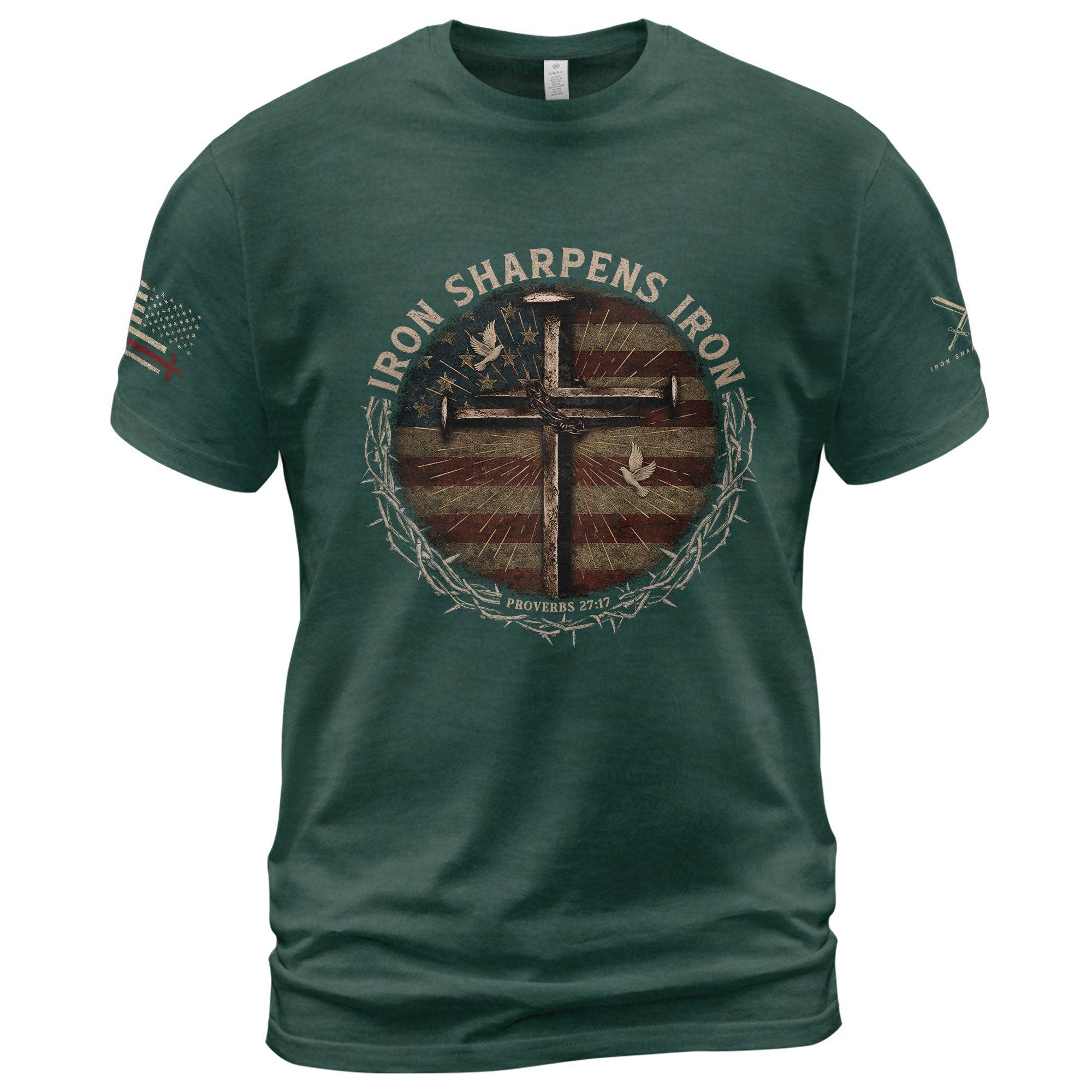 Iron Sharpens Iron T-shirt - Rust Field Wear