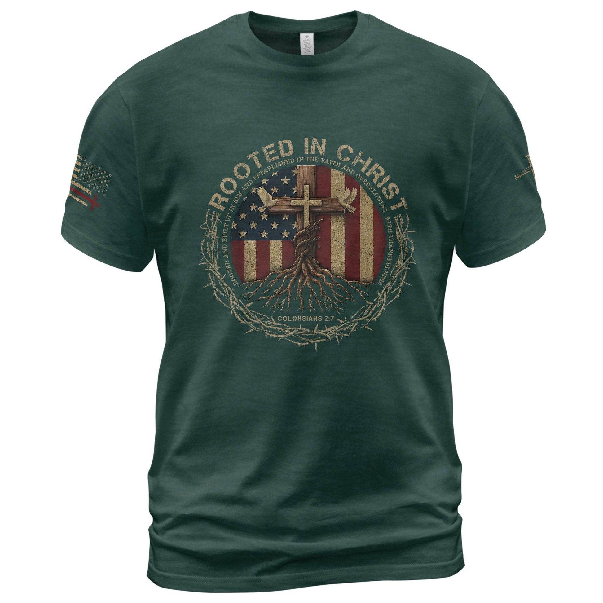 Planted with Purpose – Rooted in Christ Tee - Rust Field Wear