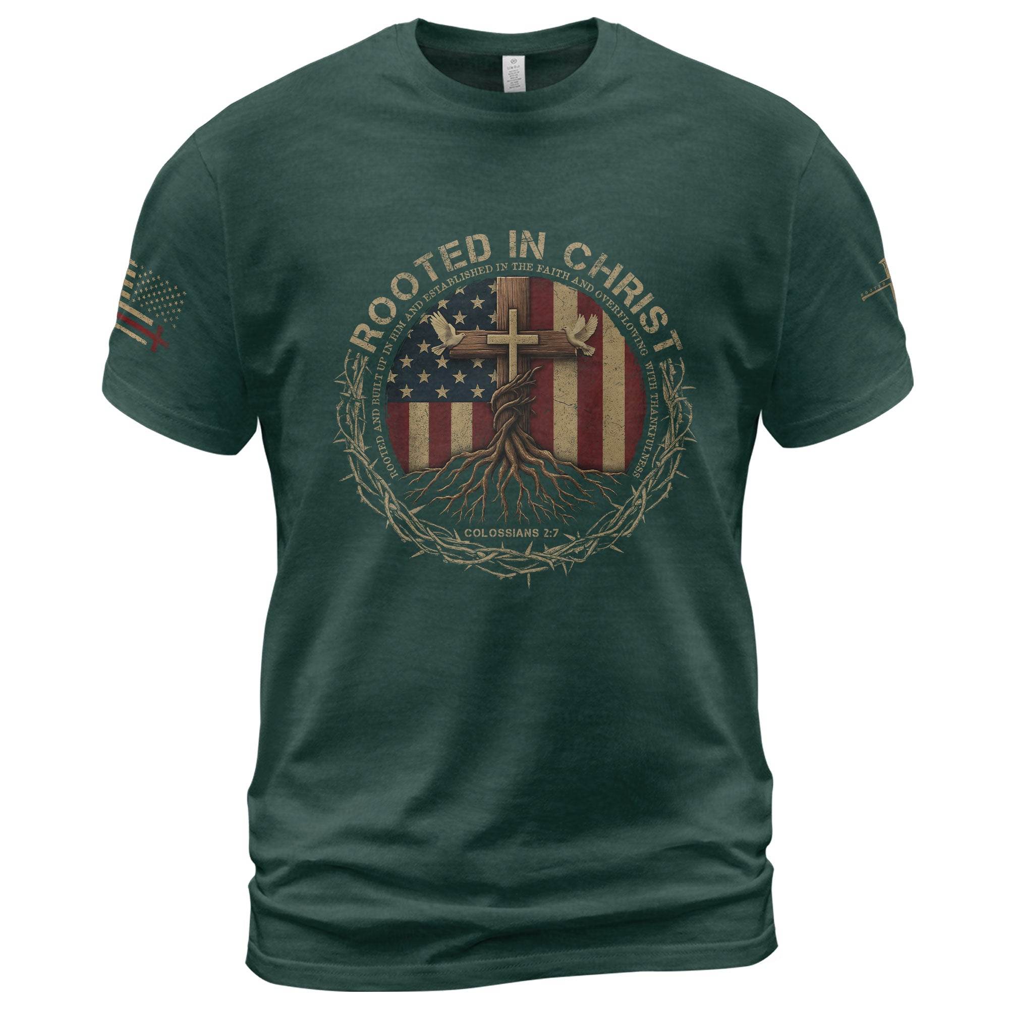 Planted with Purpose – Rooted in Christ Tee - Rust Field Wear