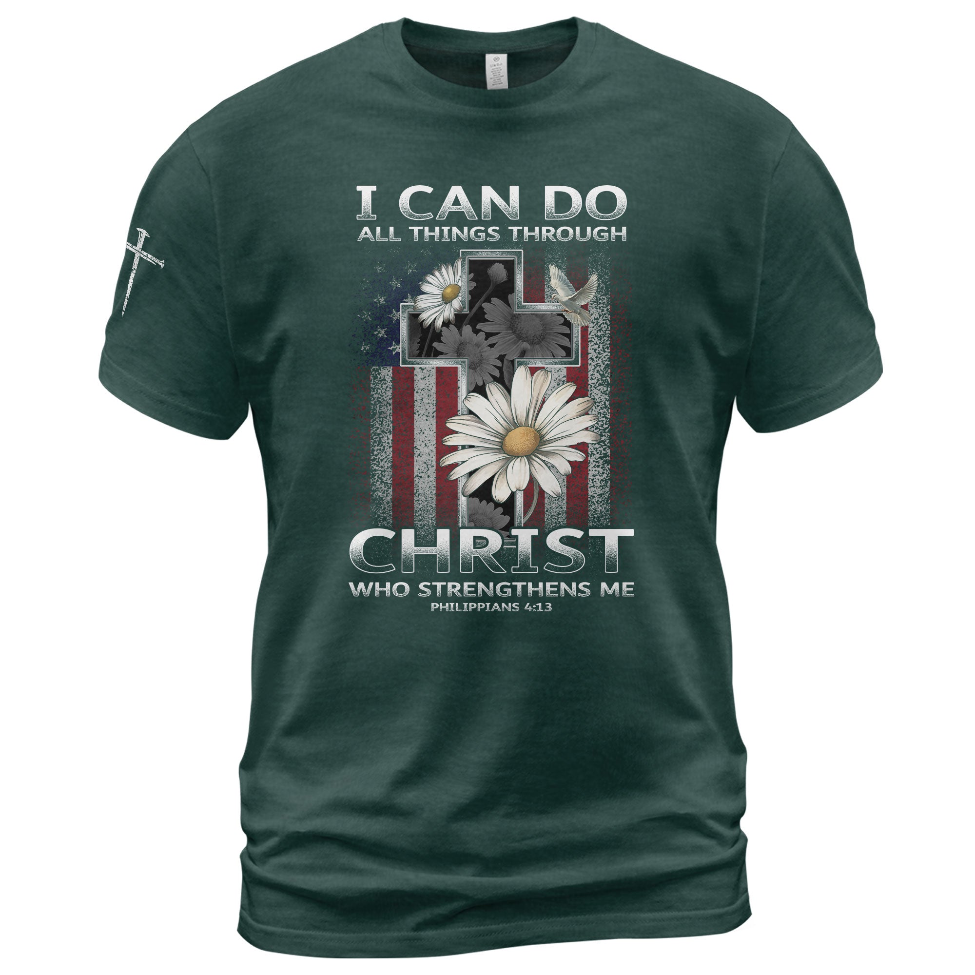 I Can Do All Things Through Christ Shirt Cross Tee
