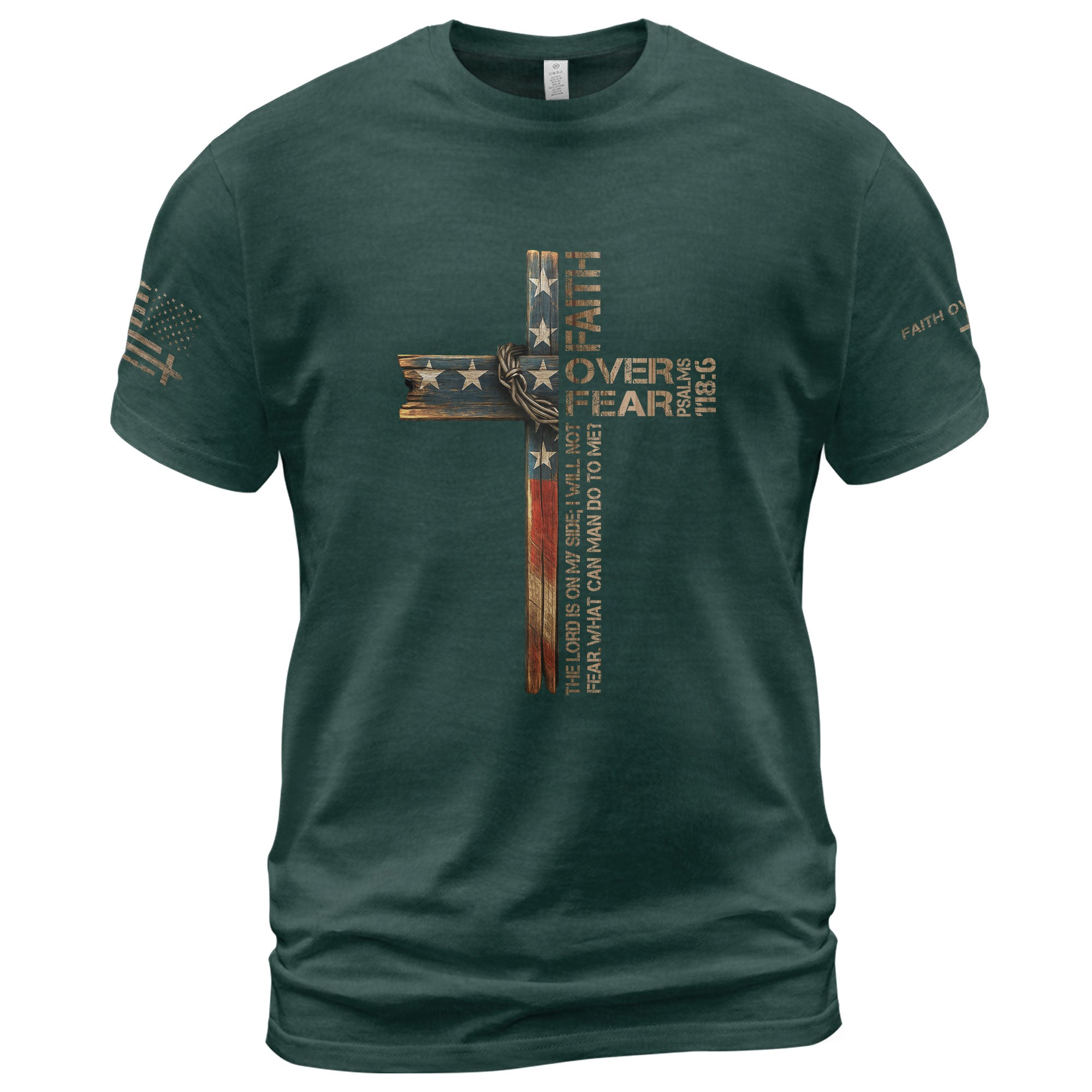 Faith Over Fear – Psalm 118:6 Collection | Christian Warrior Tees