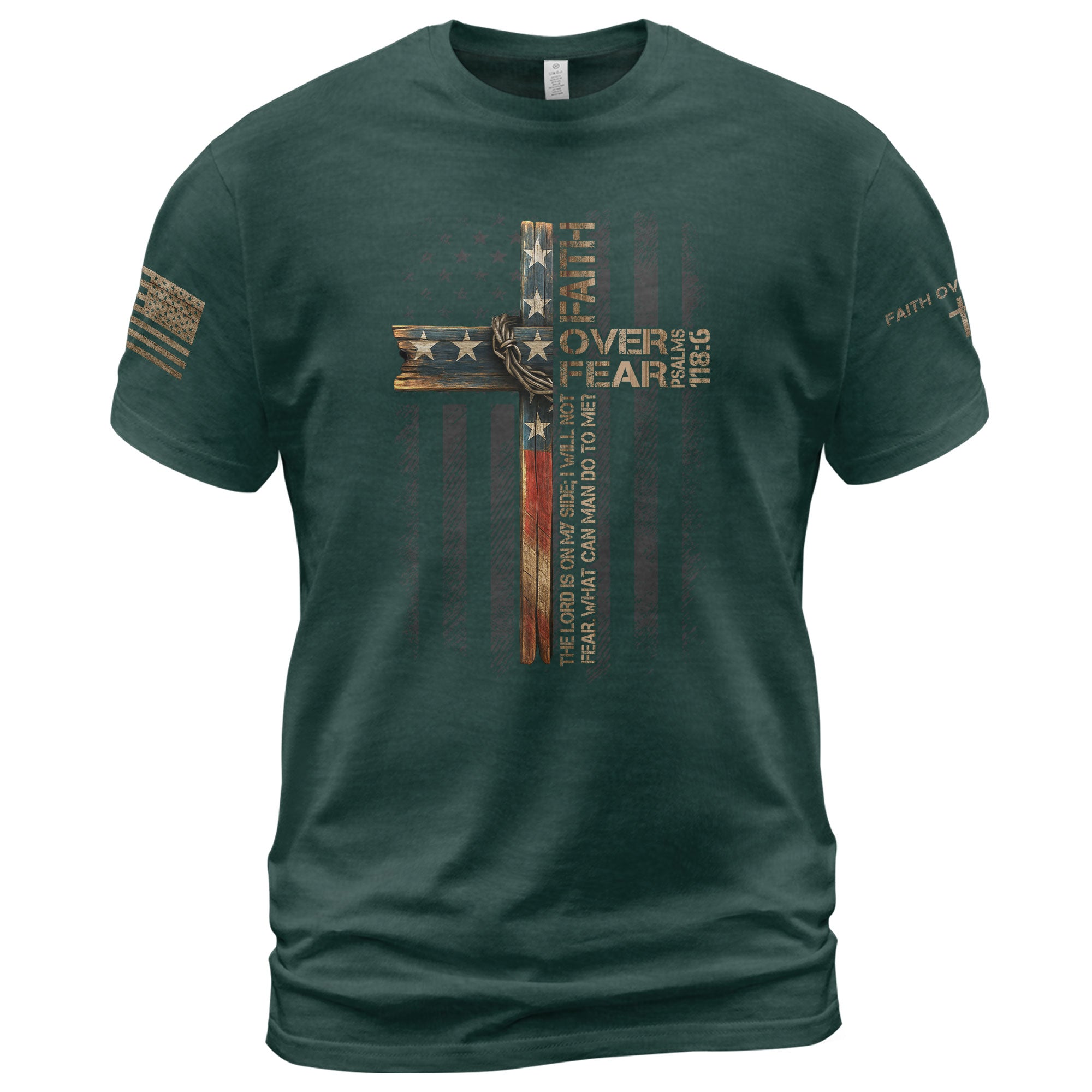 Faith Over Fear – Psalm 118:6 Collection | Christian Warrior Tees