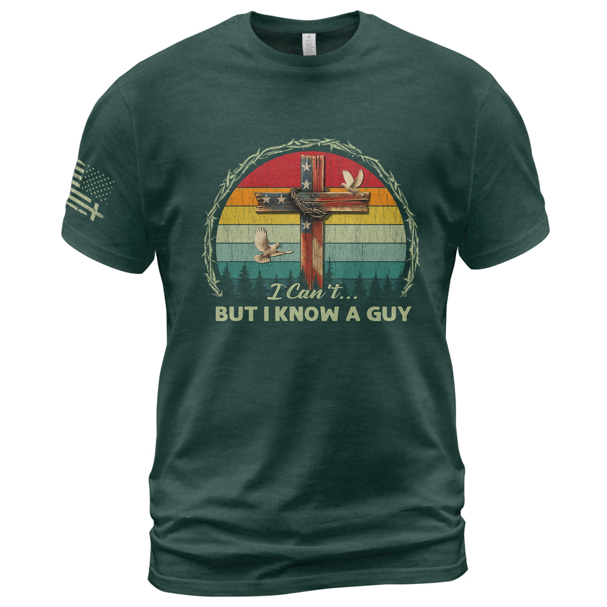 I Can’t But I Know A Guy Retro Cross T-Shirt