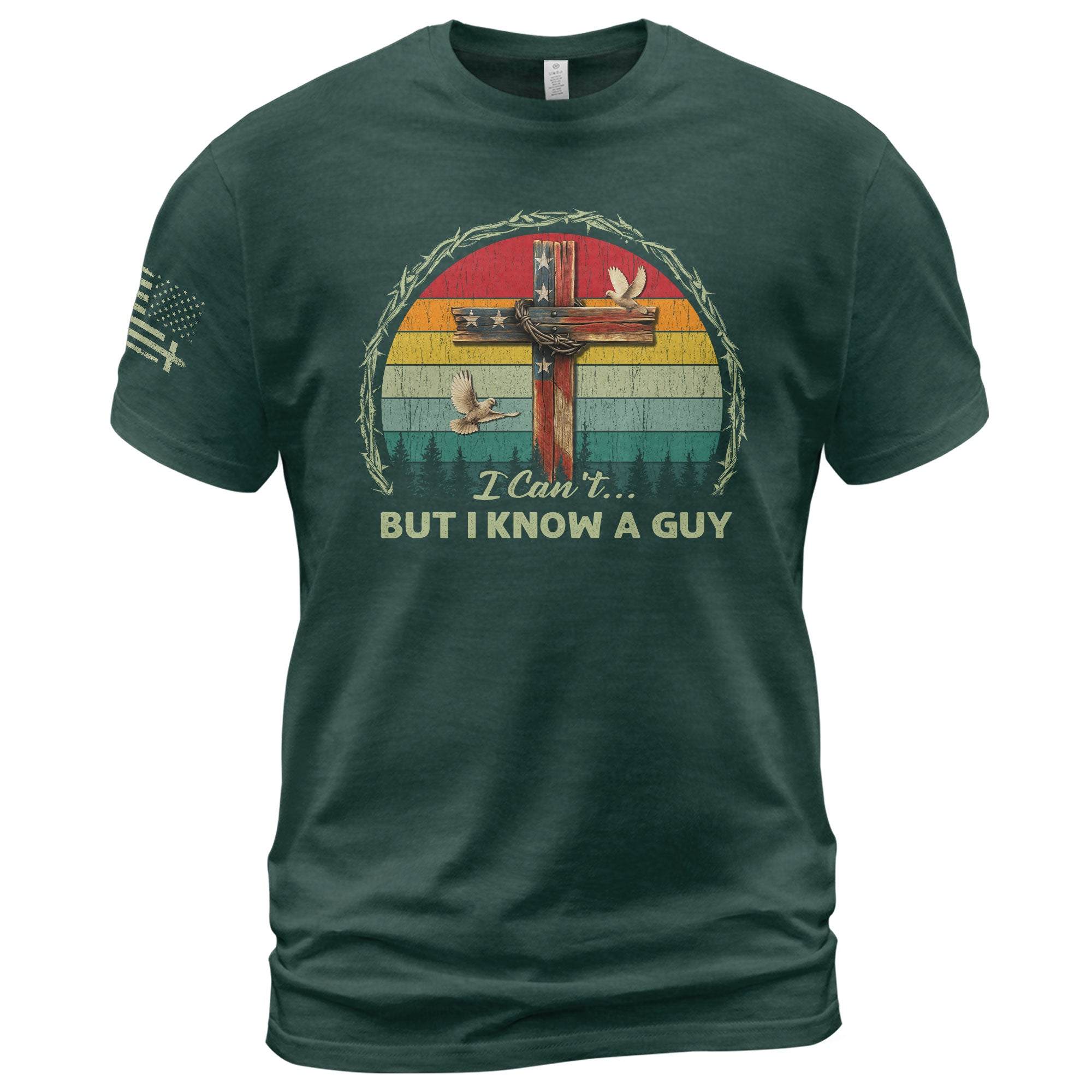 I Can’t But I Know A Guy Retro Cross T-Shirt