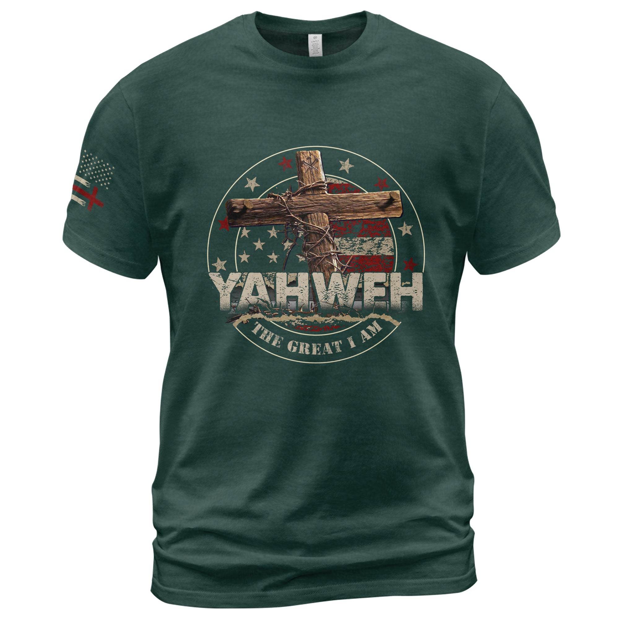 Yahweh T-Shirt – The Great I Am, Bold and Unshaken - Rust Field Wear