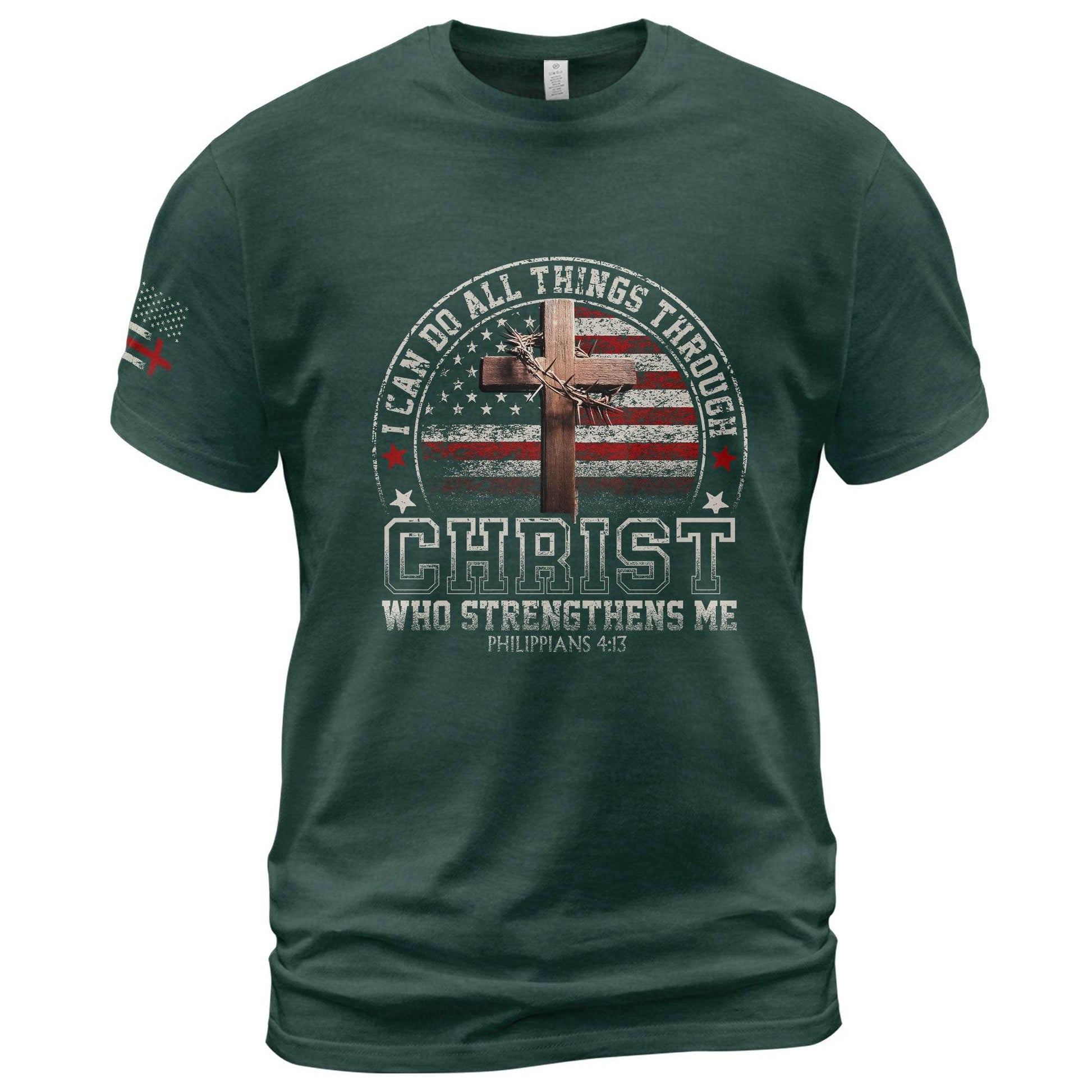 I Can Do All Things Through Christ - Christian Shirt - Rust Field Wear