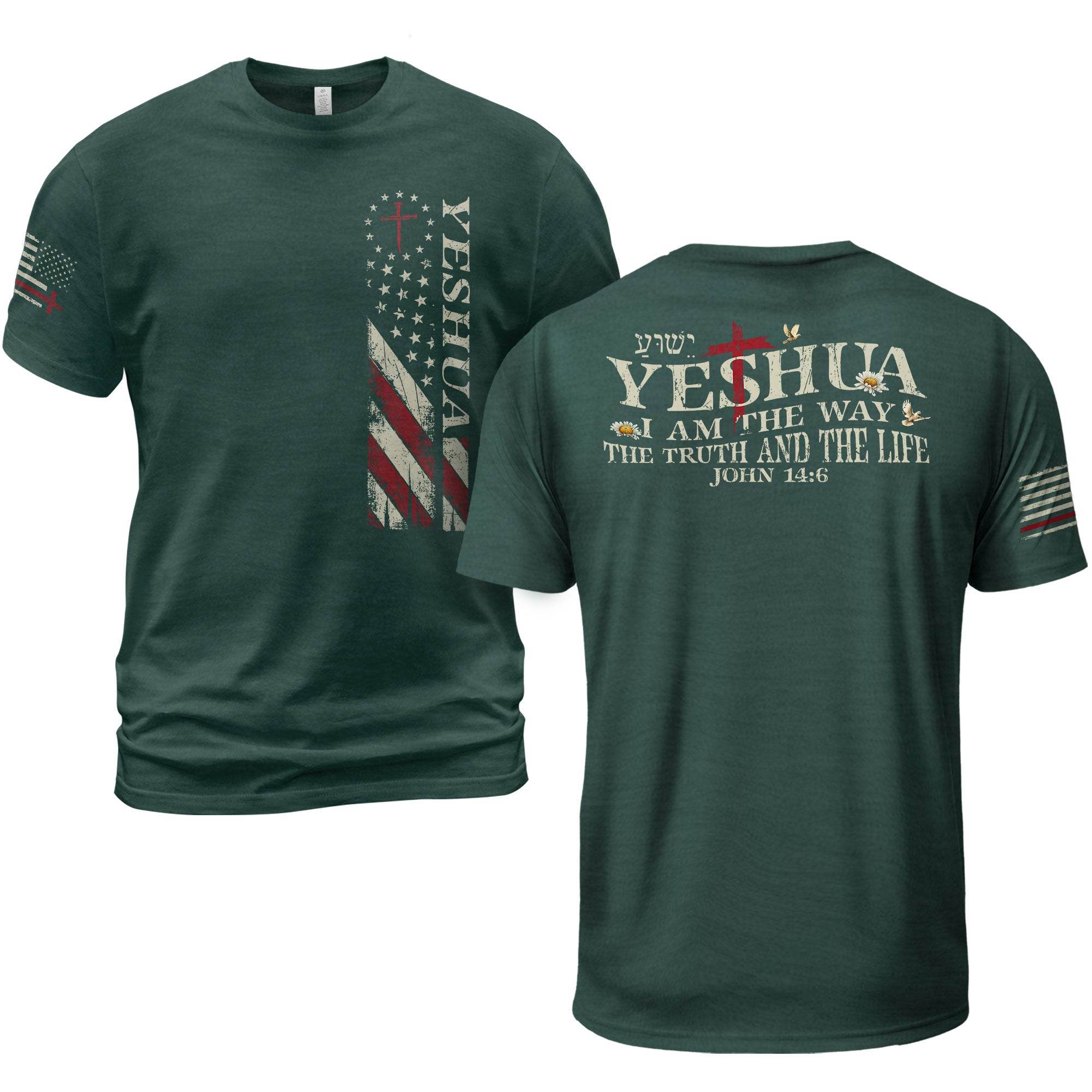 Yeshua The Way The Truth And The Life T-Shirt - Rust Field Wear