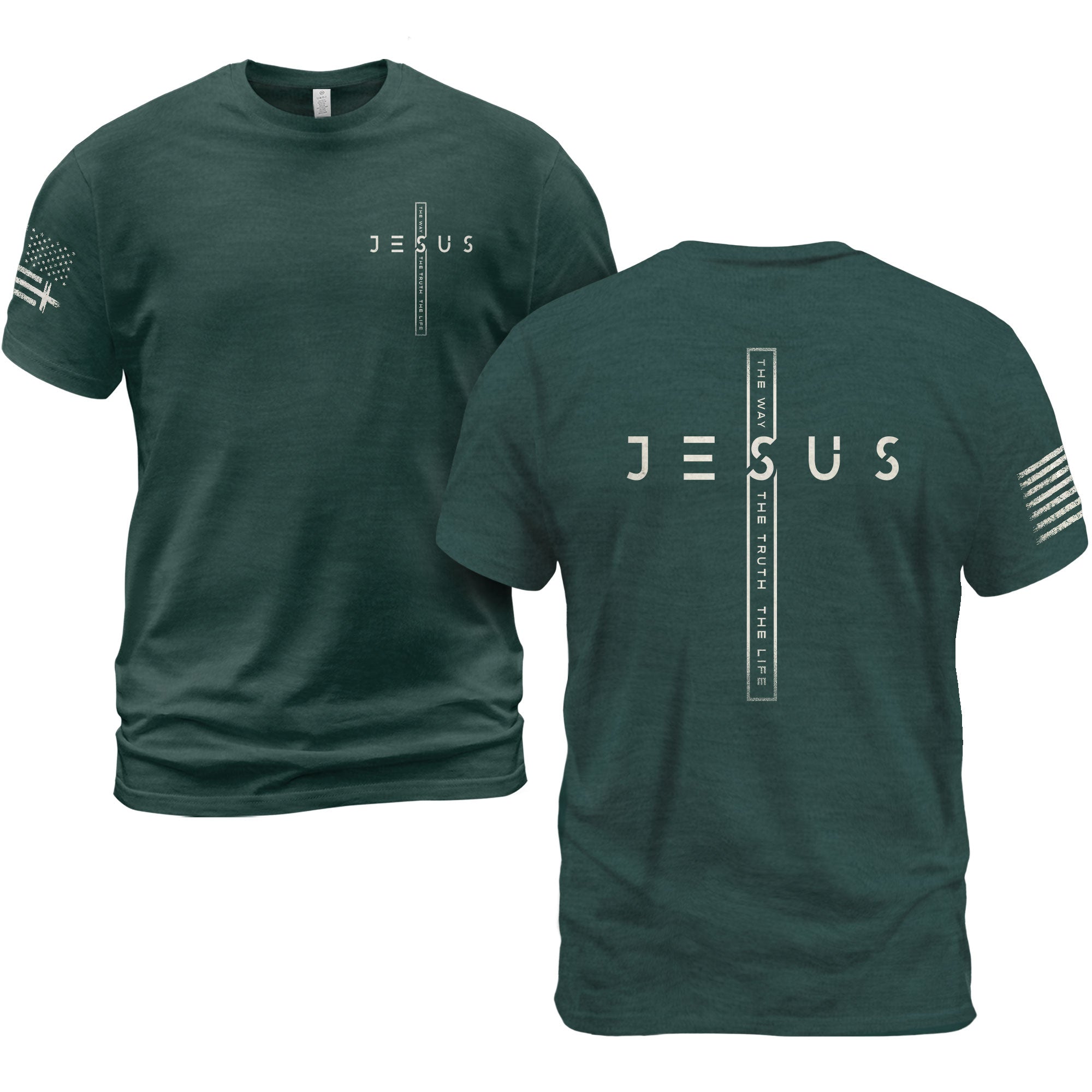 Jesus Cross The Way The Truth The Life Christian Faith T-Shirt