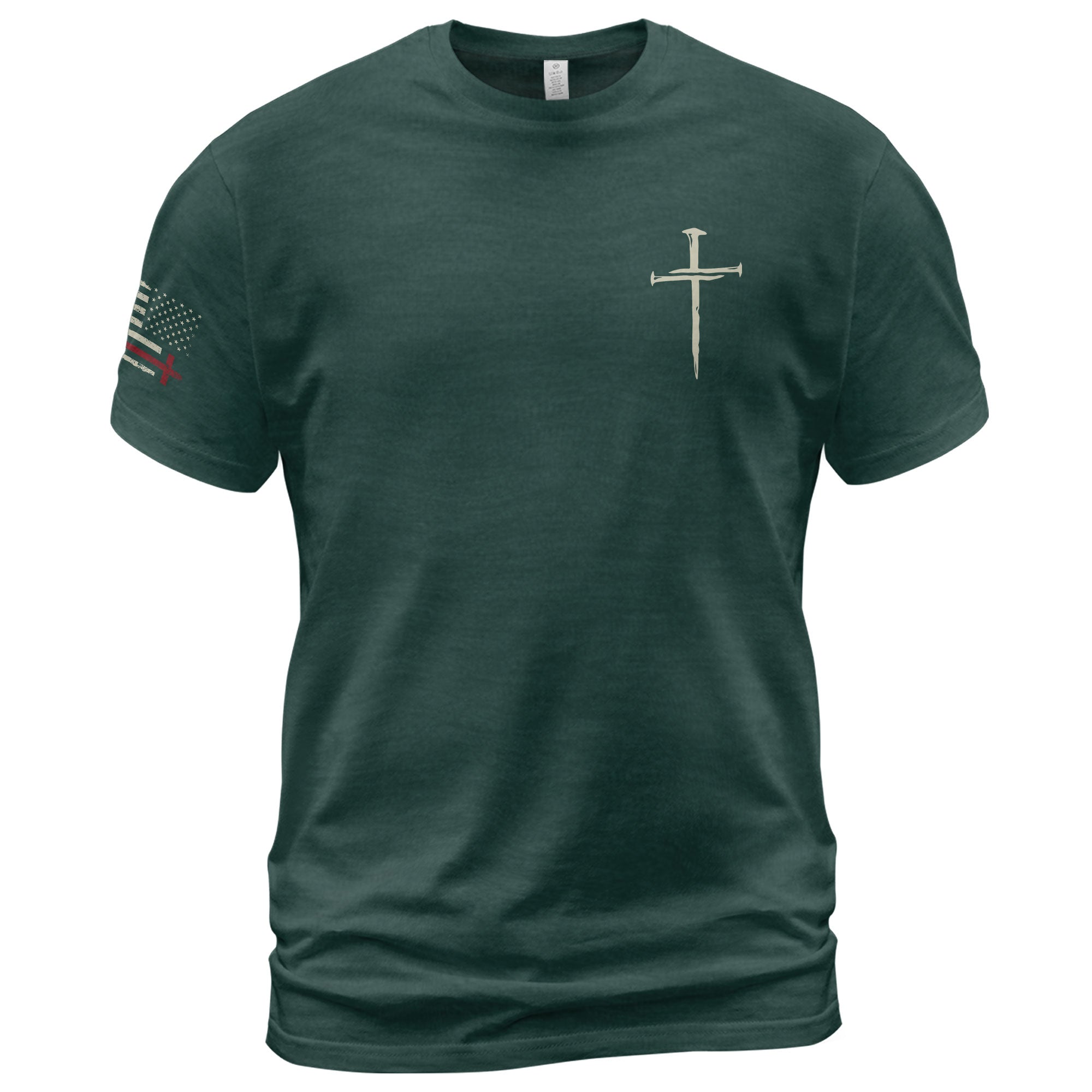 Faith Over Fear Christian Cross Patriotic Religious Jesus Shirt