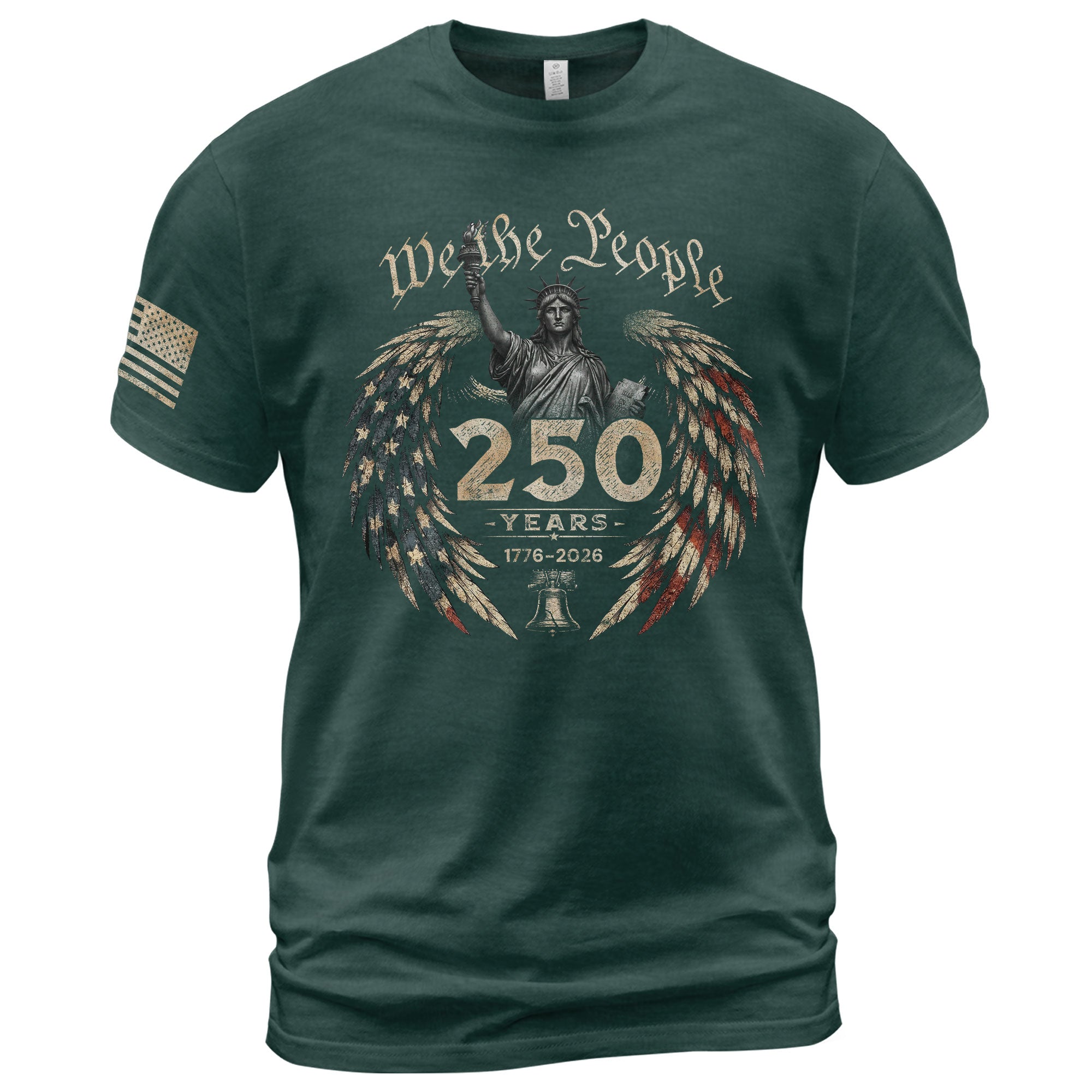 USA 250th Anniversary Shirt 1776-2026 We The People Statue of Liberty Patriotic for Men