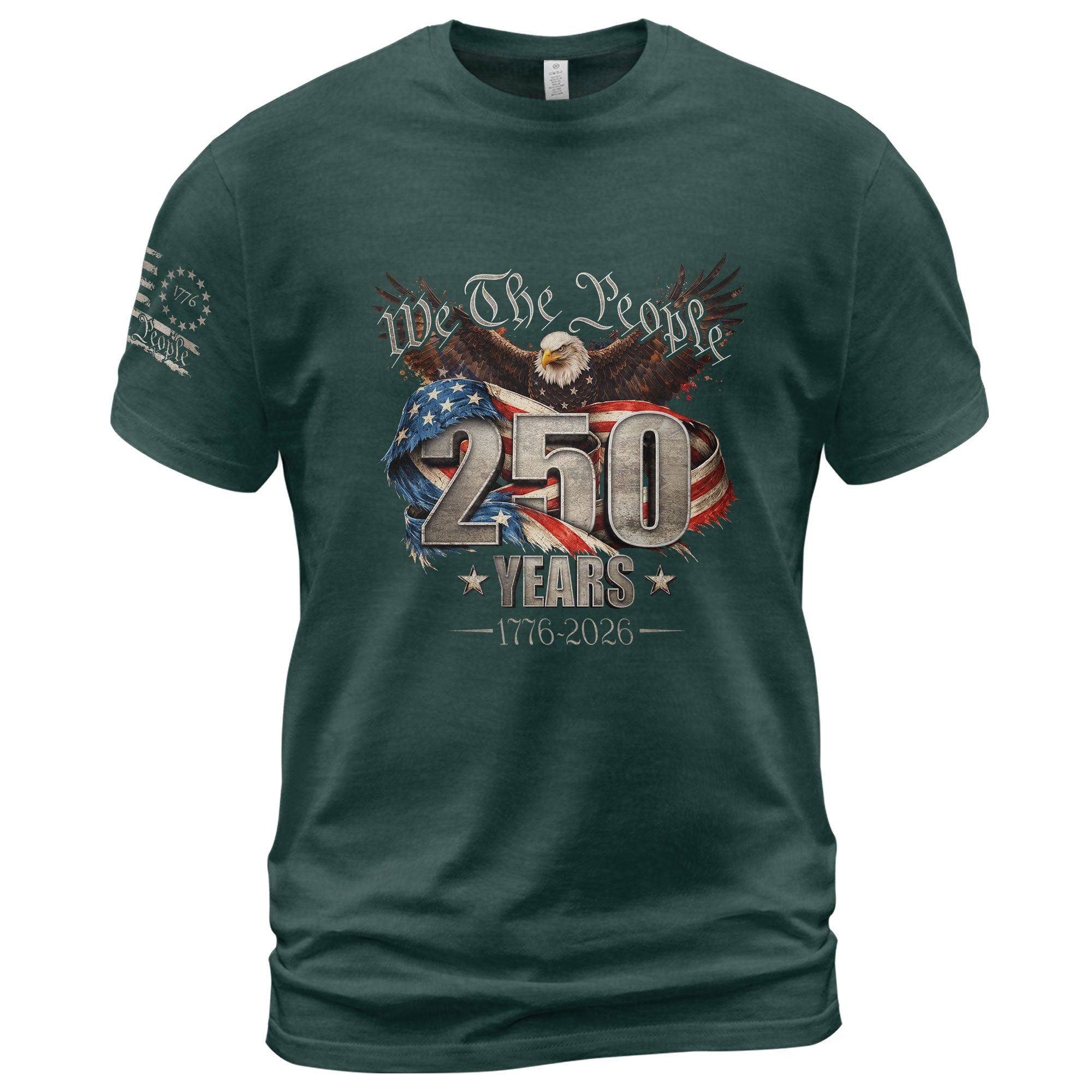 USA 250th Anniversary Shirt 1776-2026 We The People Eagle Patriotic America