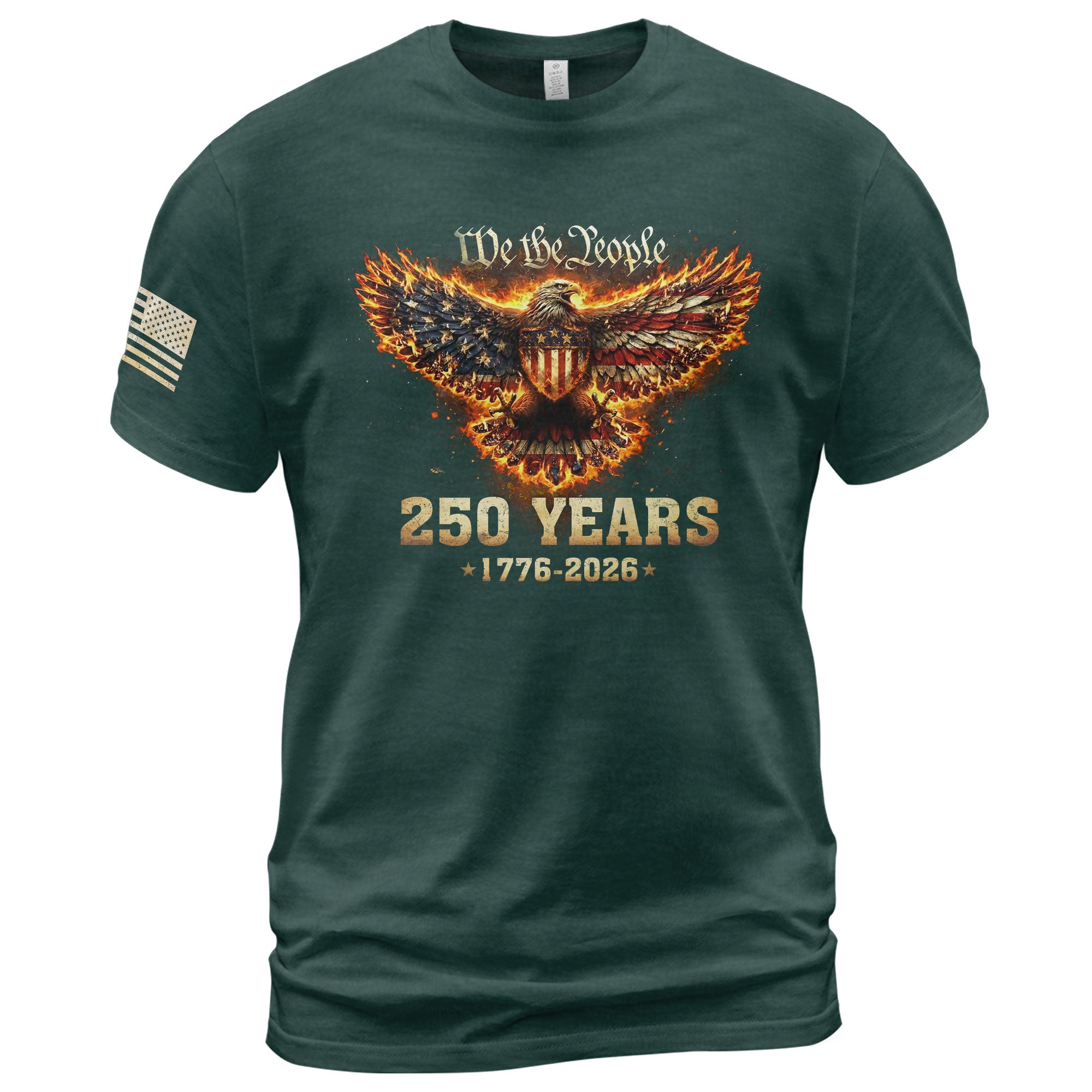 USA 250th Anniversary 250 Years Shirt 1776-2026 American Eagle We The People