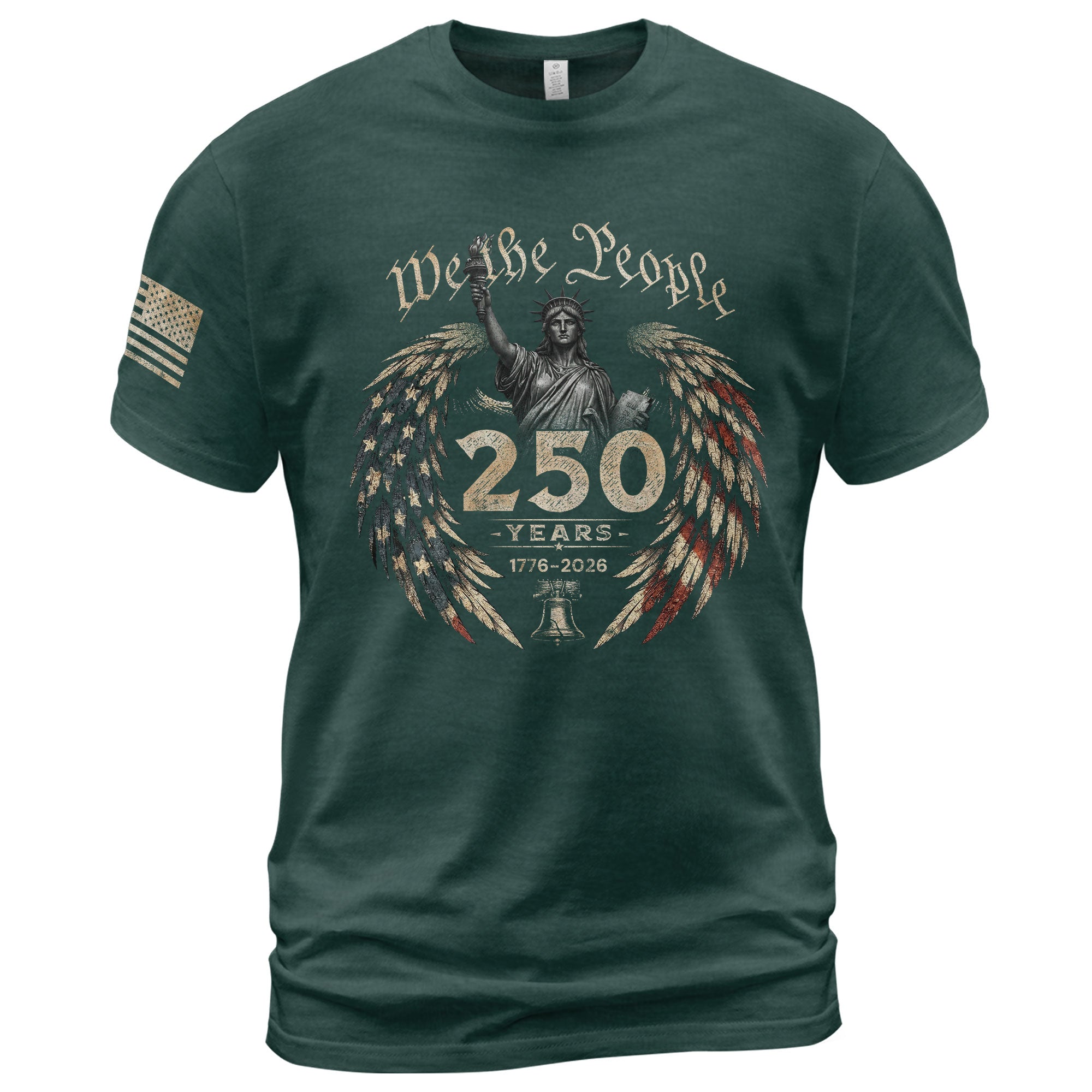 USA 250th Anniversary Shirt 1776-2026 We The People Statue of Liberty Patriotic for Men