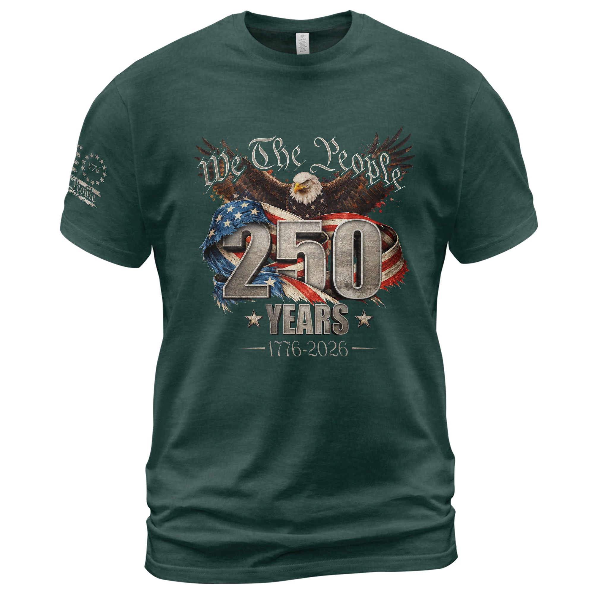 USA 250th Anniversary Shirt 1776-2026 We The People Eagle Patriotic America