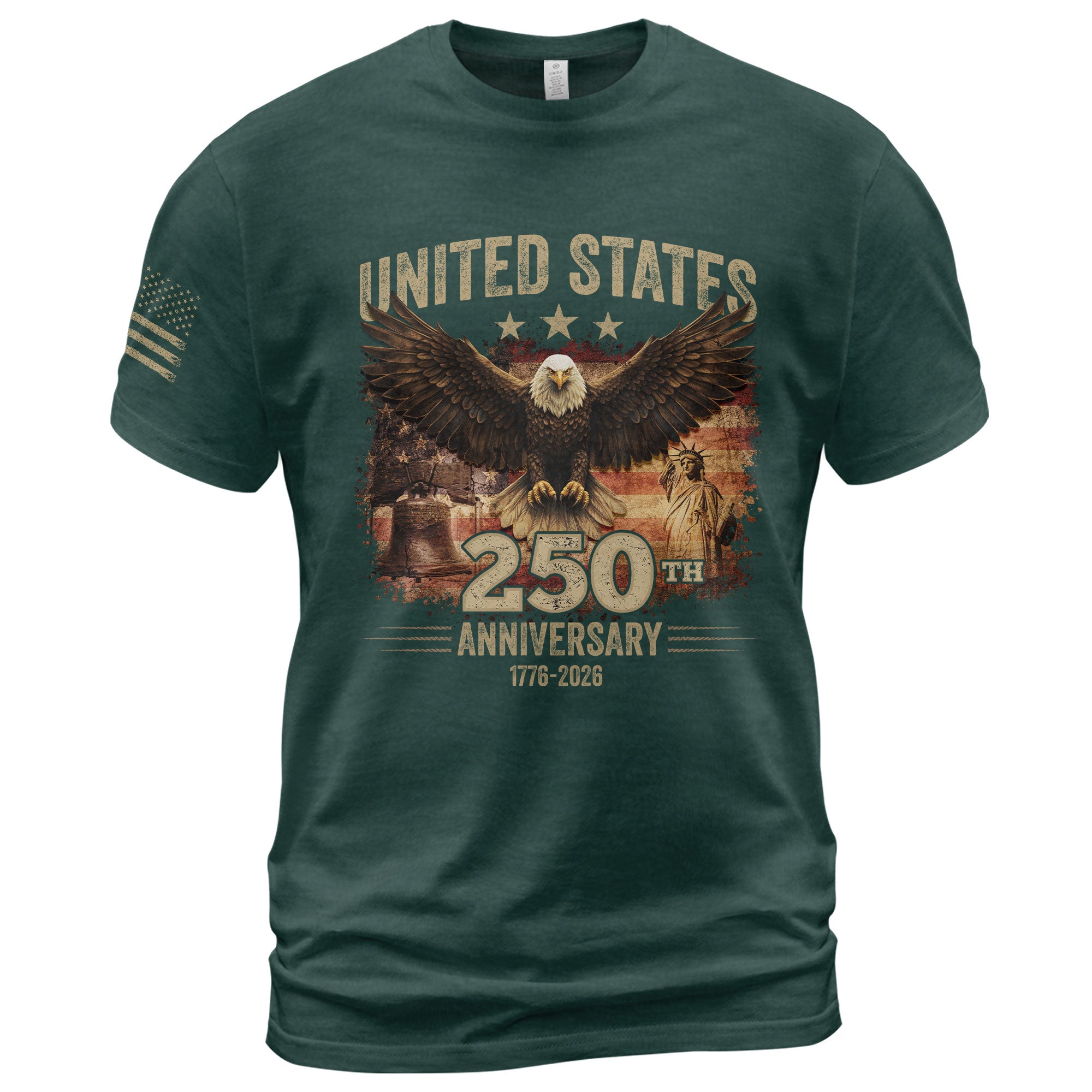 USA 250th Anniversary 250 Years Shirt 1776-2026 Vintage American Eagle Liberty Bell