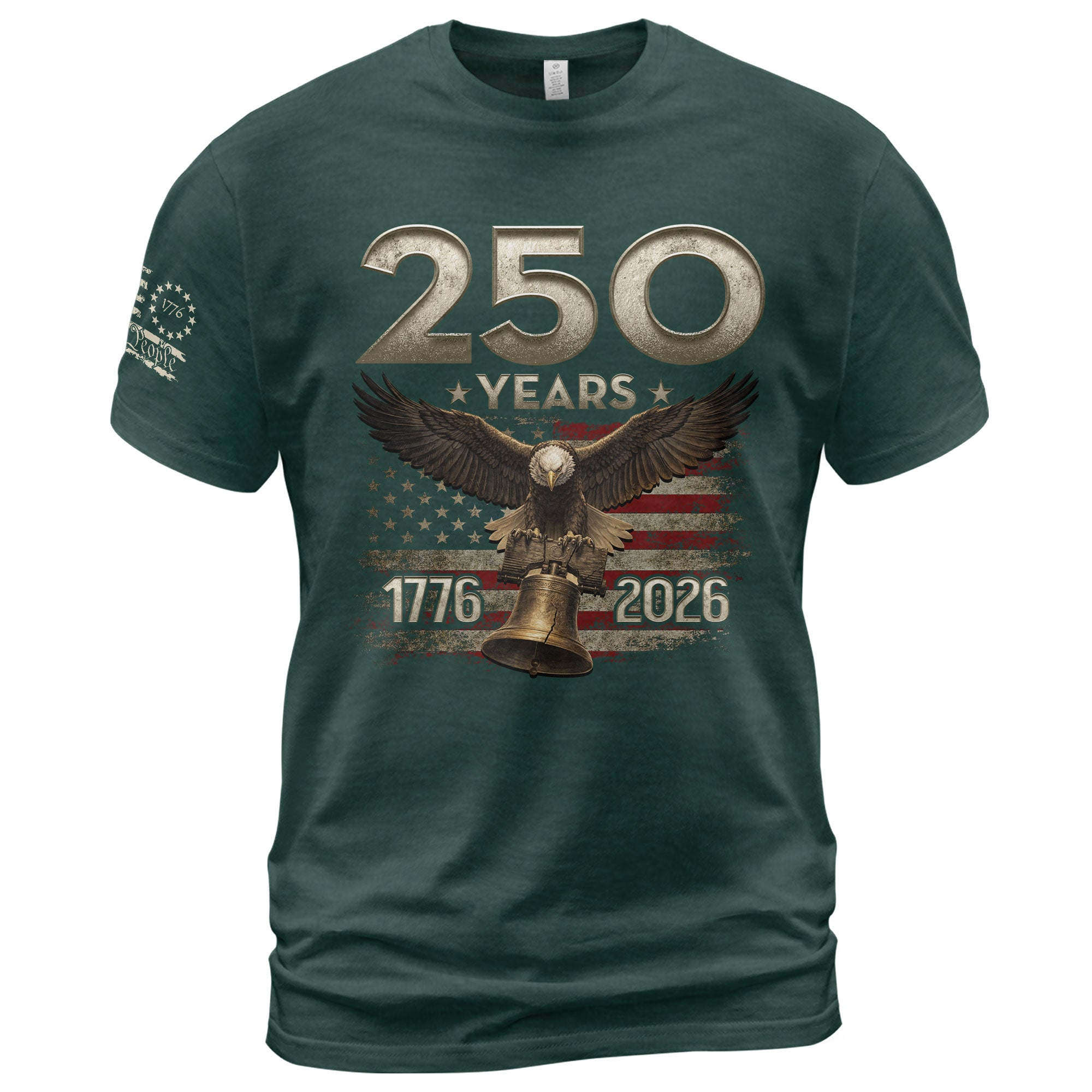 USA 250th Anniversary Shirt 1776-2026 Independence Eagle Liberty Bell Patriotic