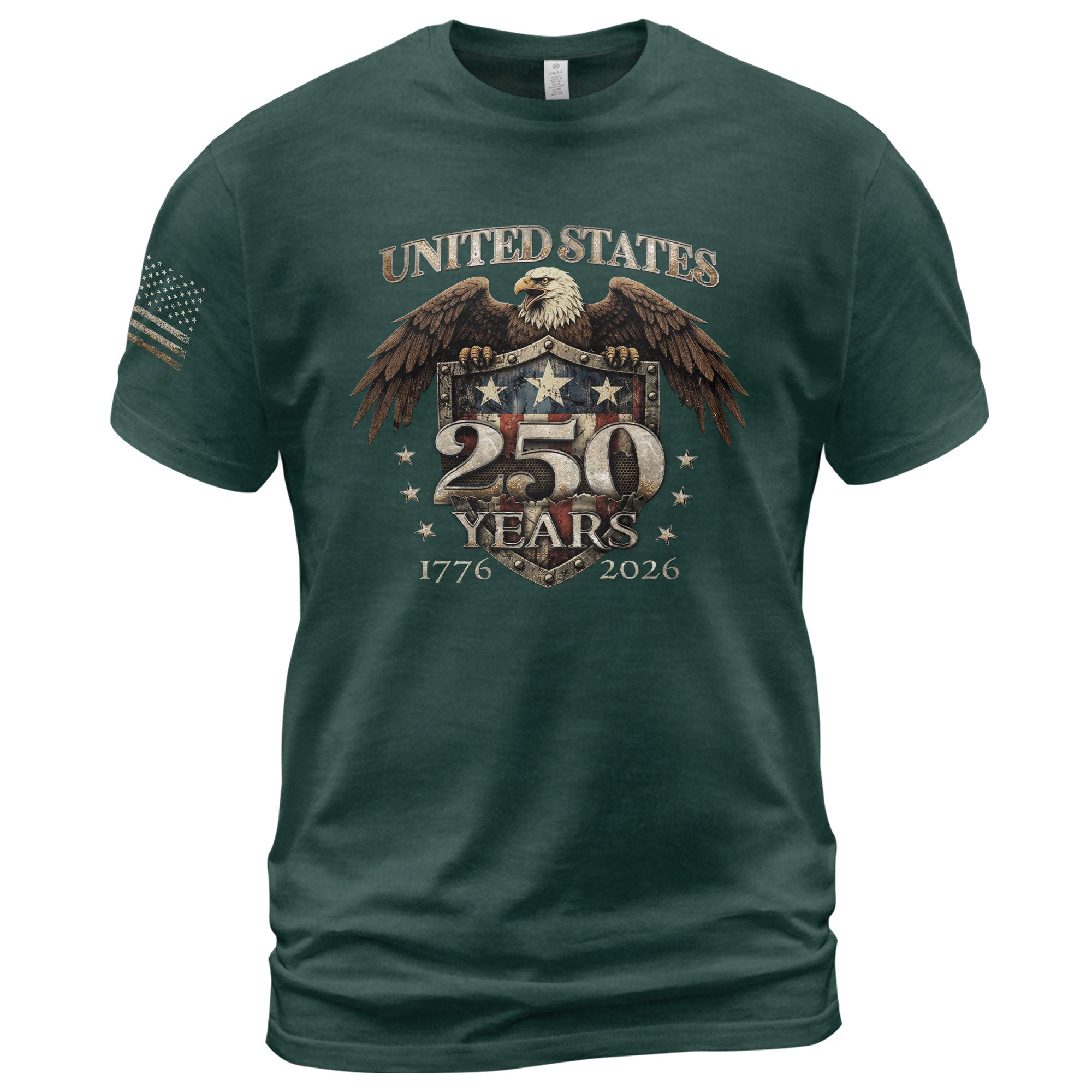 USA 250th Anniversary 250 Years Shirt 1776-2026 Patriotic American Eagle Shield