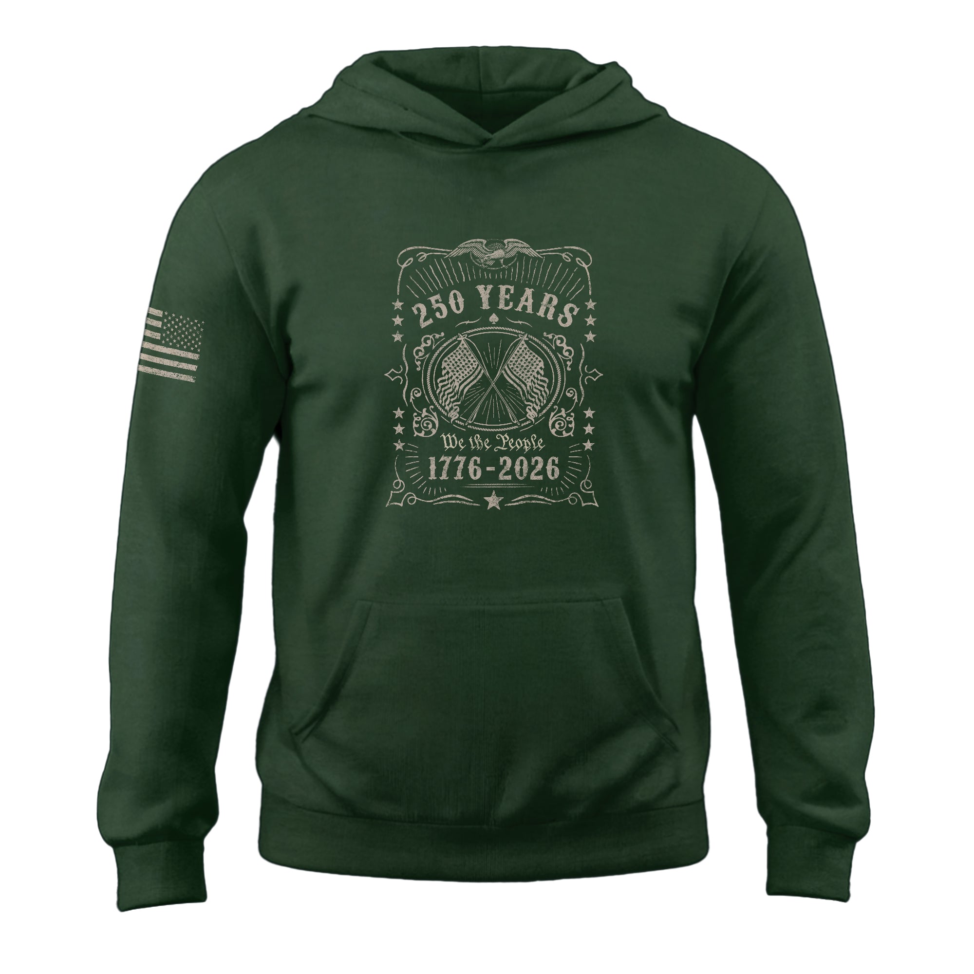 USA 250th Anniversary Semiquincentennial 250 Years Hoodie 1776-2026 We The People Patriotic