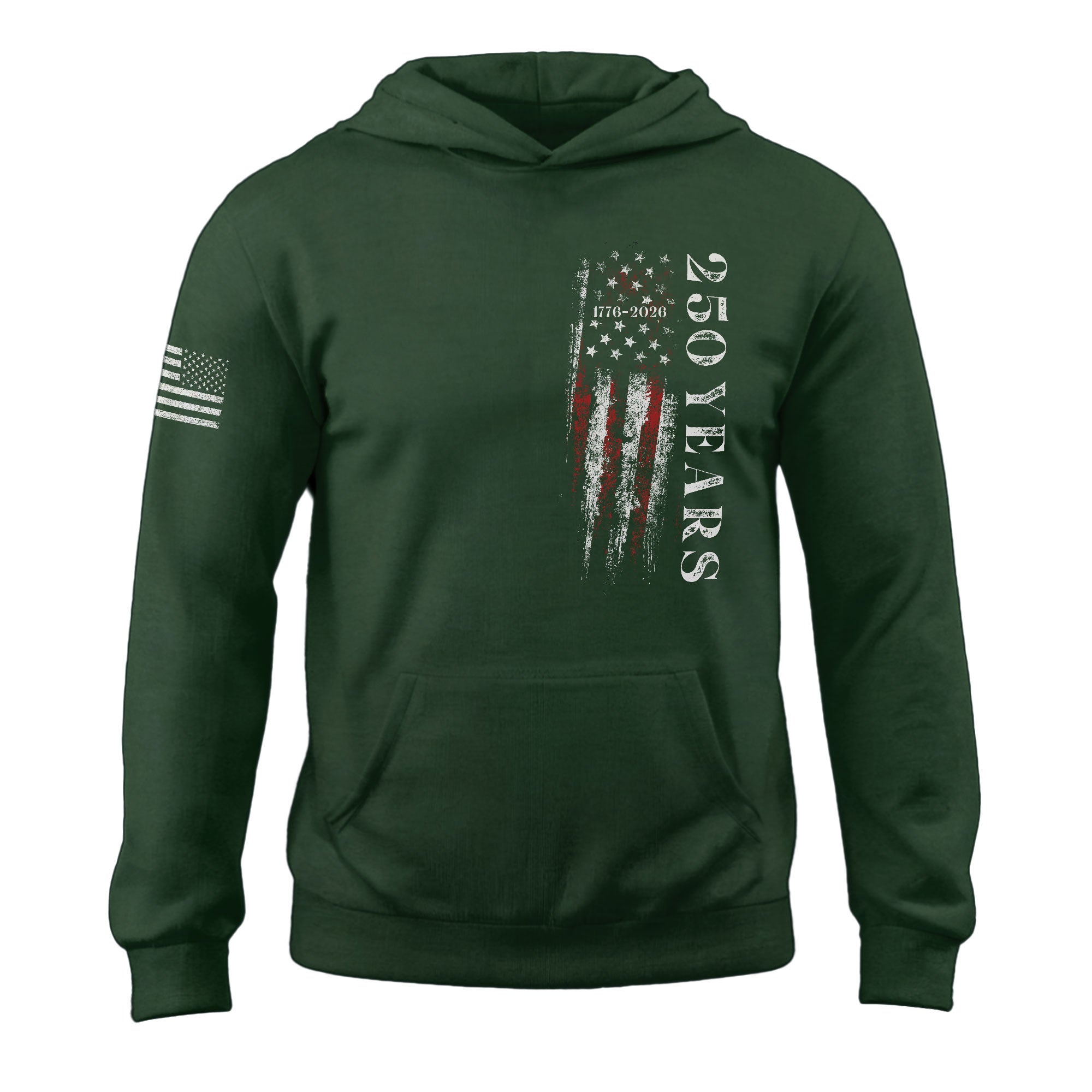 USA 250th Anniversary 250 Years Hoodie 1776-2026 American Flag Vintage Patriotic