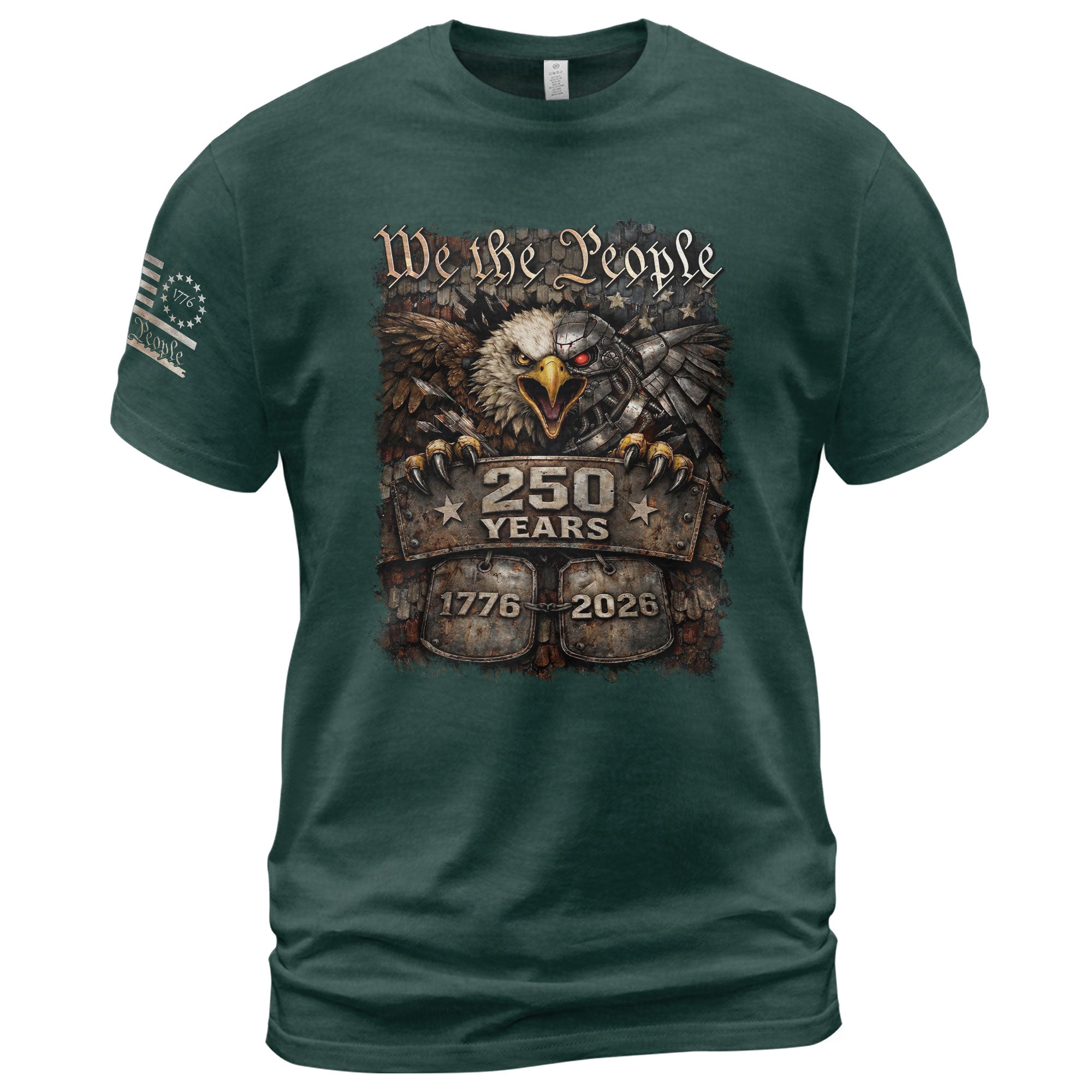 USA 250th Anniversary 250 Years Shirt 1776-2026 Eagle We The People Mental Toughness Patriotic Heritage
