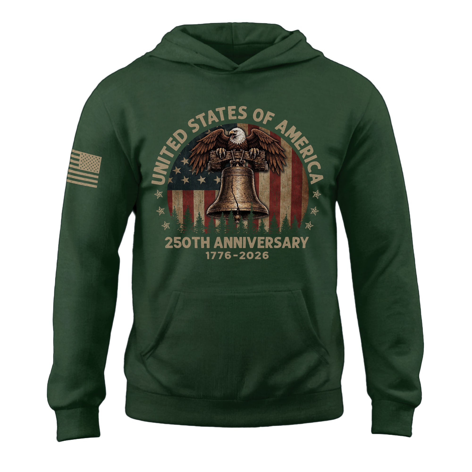 USA 250th Anniversary Hoodie 1776–2026, Premium American Heritage Celebration Hoodie for Men and Women