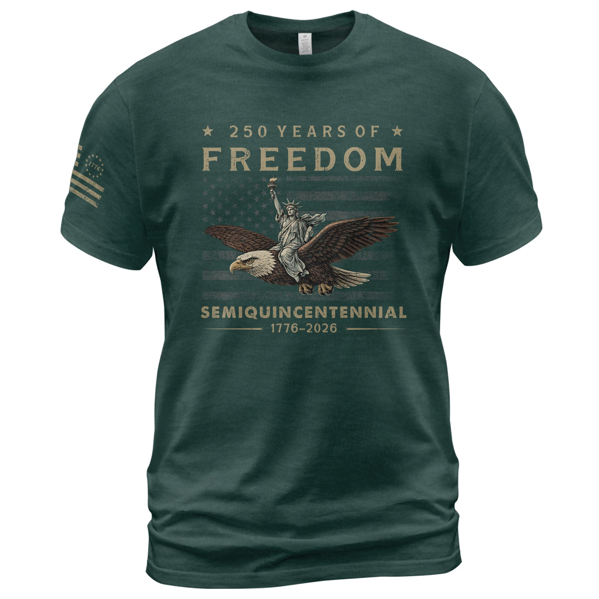 USA 250th Anniversary Shirt 250 Years of Freedom Semiquincentennial 1776-2026 We The People Eagle Lady Liberty Patriotic