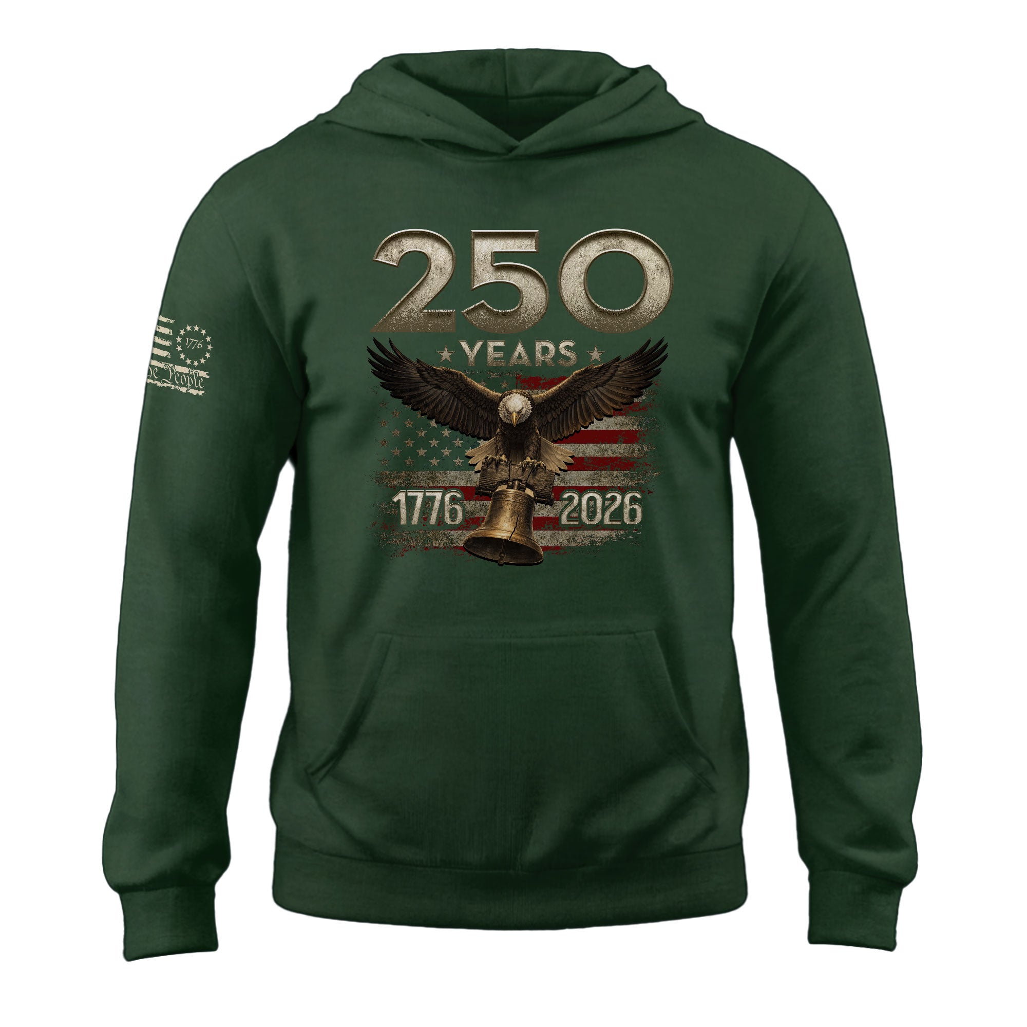 250th Anniversary USA Hoodie 1776–2026, Classic Patriotic American Heritage Celebration Apparel