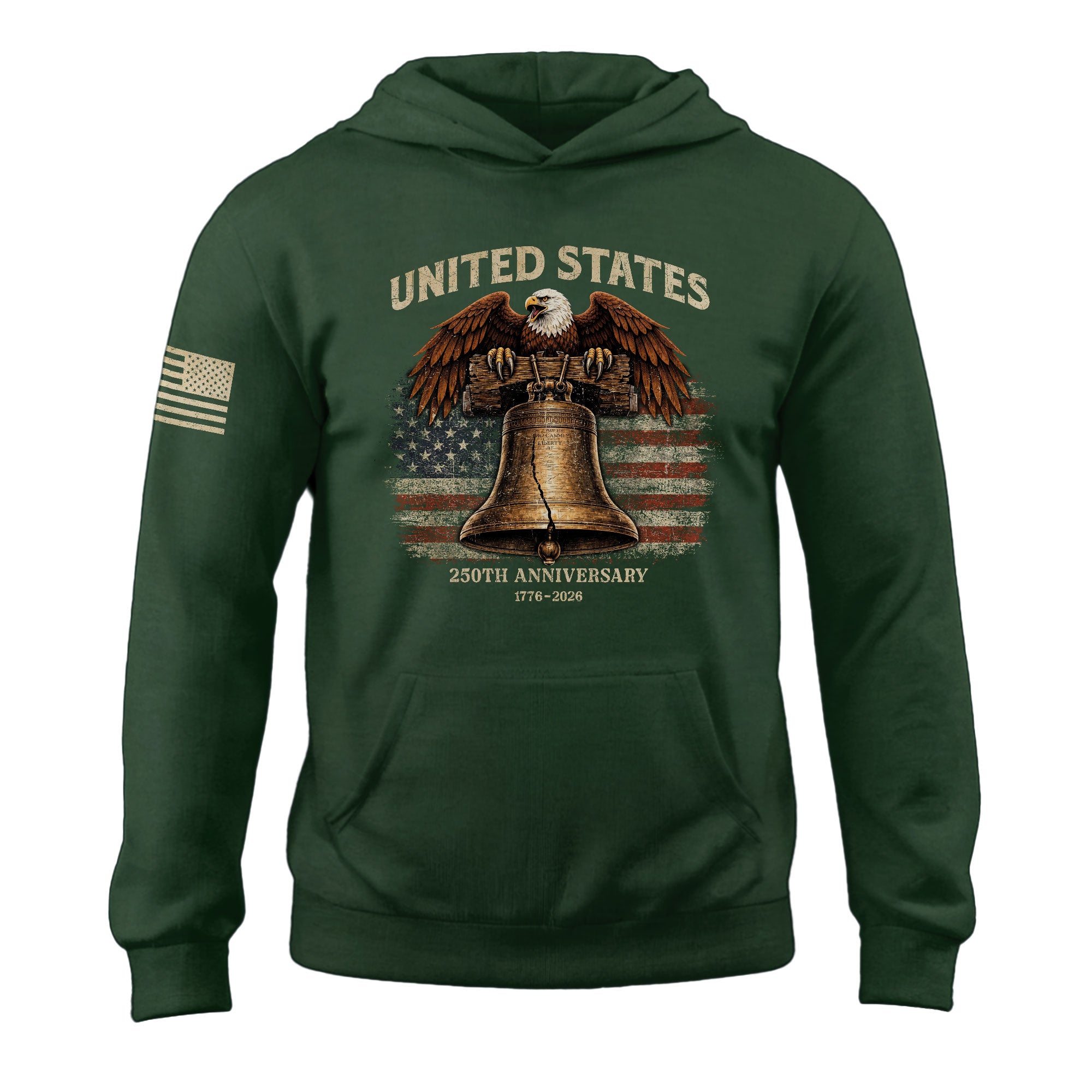 America 1776–2026 250 Years Anniversary Hoodie, Classic American History Celebration
