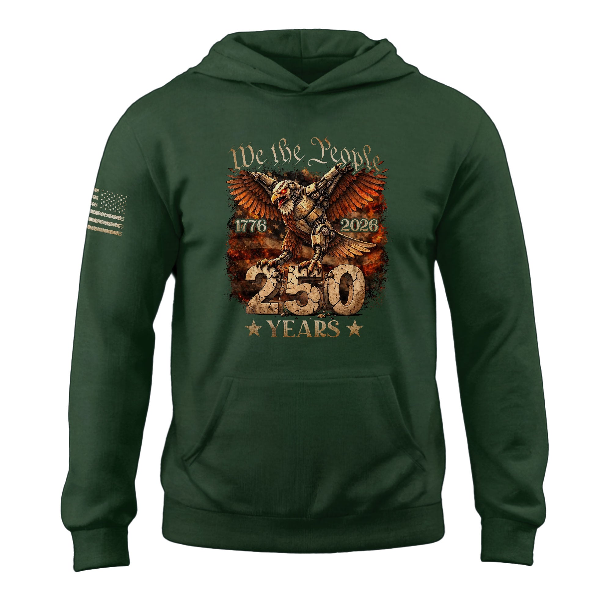 USA 250th Anniversary Hoodie 1776–2026, Premium American Heritage Freedom Celebration Hoodie