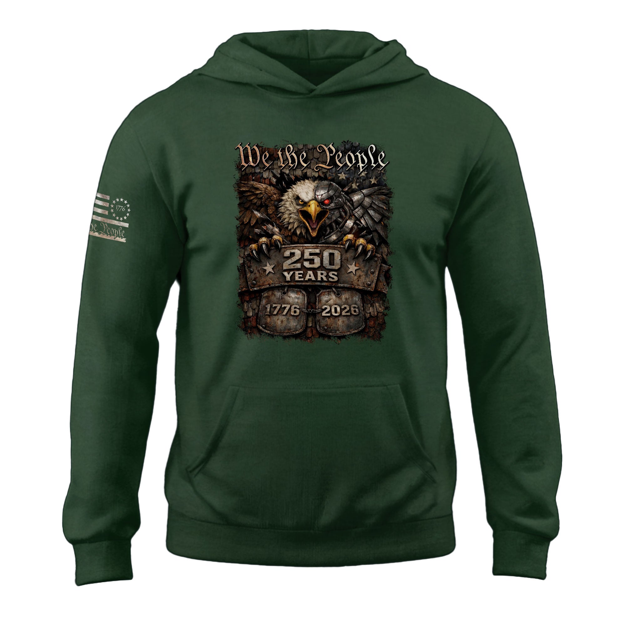 America 1776–2026 250 Years Anniversary Hoodie, Classic American History Commemorative Hoodie
