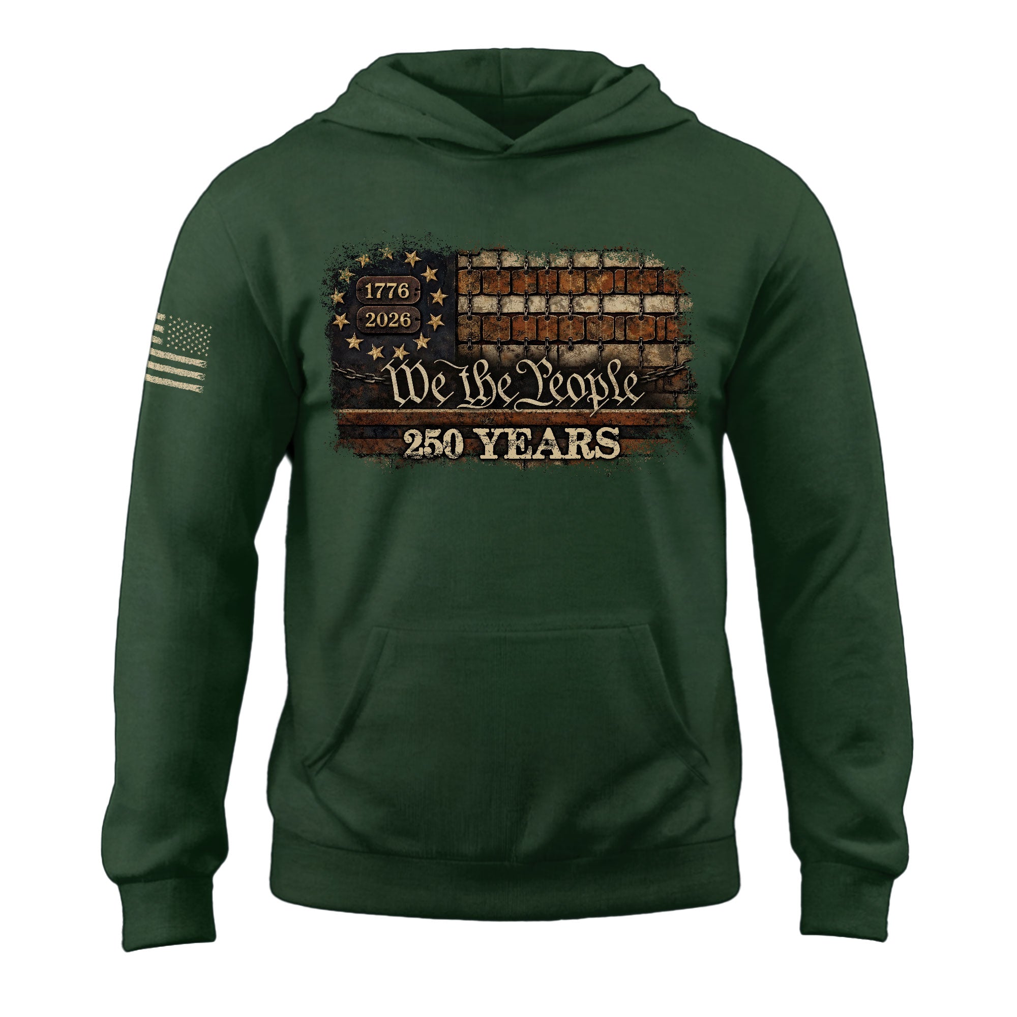 250th Anniversary USA Hoodie 1776–2026, Timeless American Heritage Celebration Apparel Unisex
