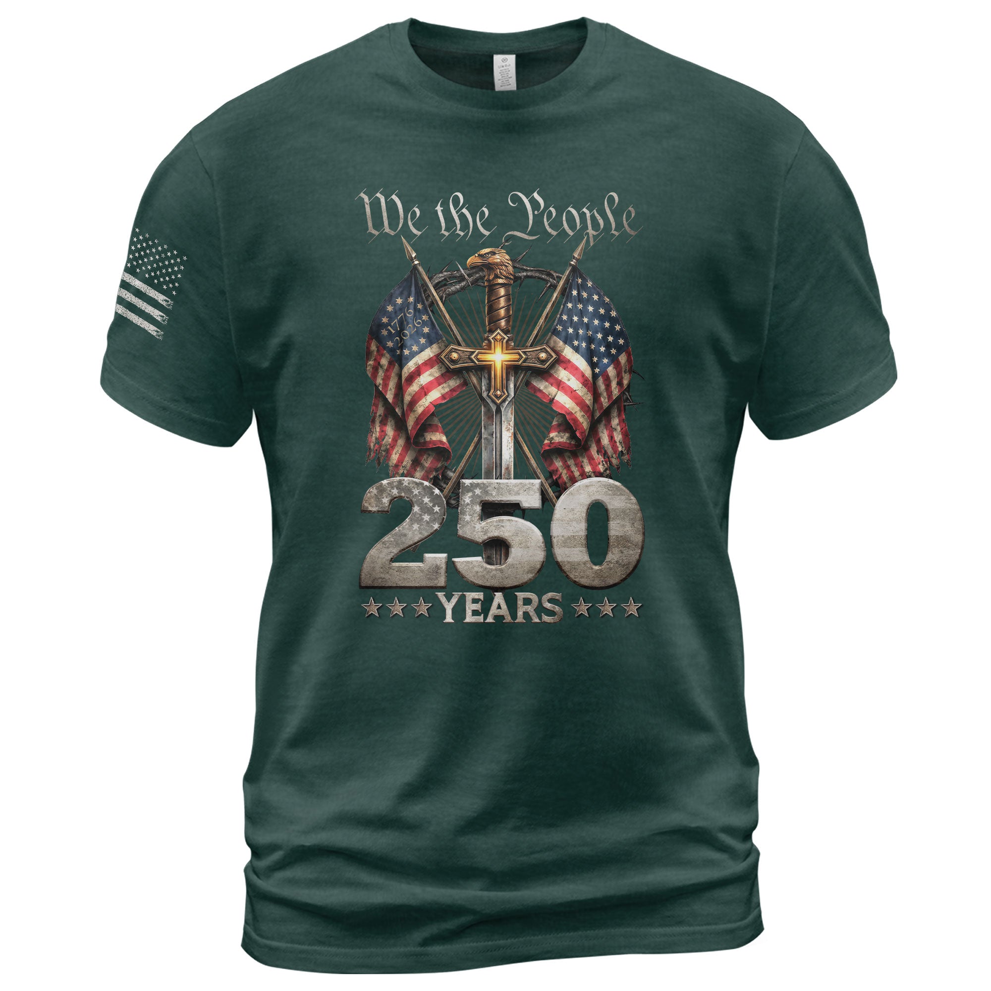 Christian USA 250th Anniversary Shirt 1776–2026 Faith Freedom Heritage Shirt