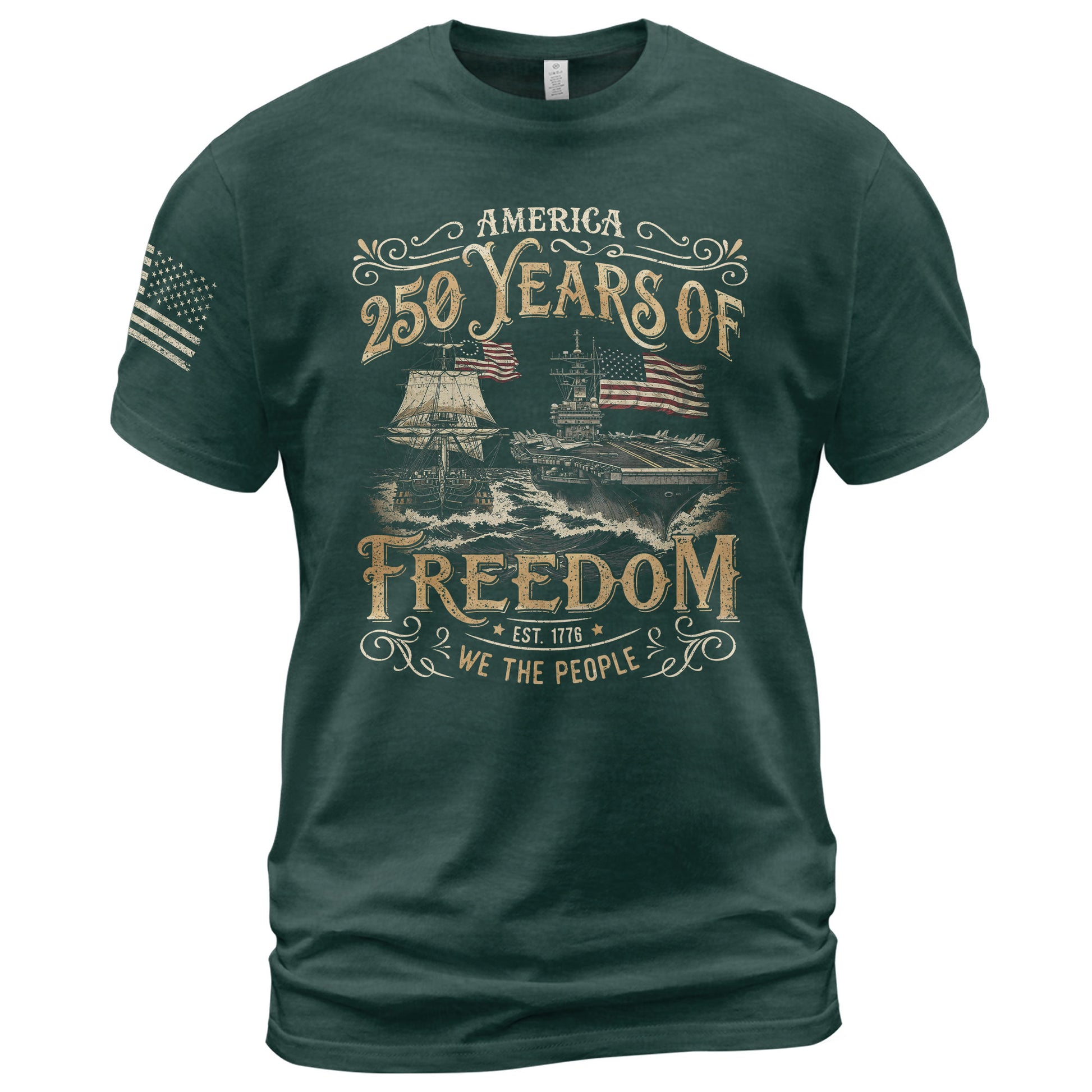 1776–2026 American Freedom Celebration 250th Anniversary Shirt - Rust Field Wear