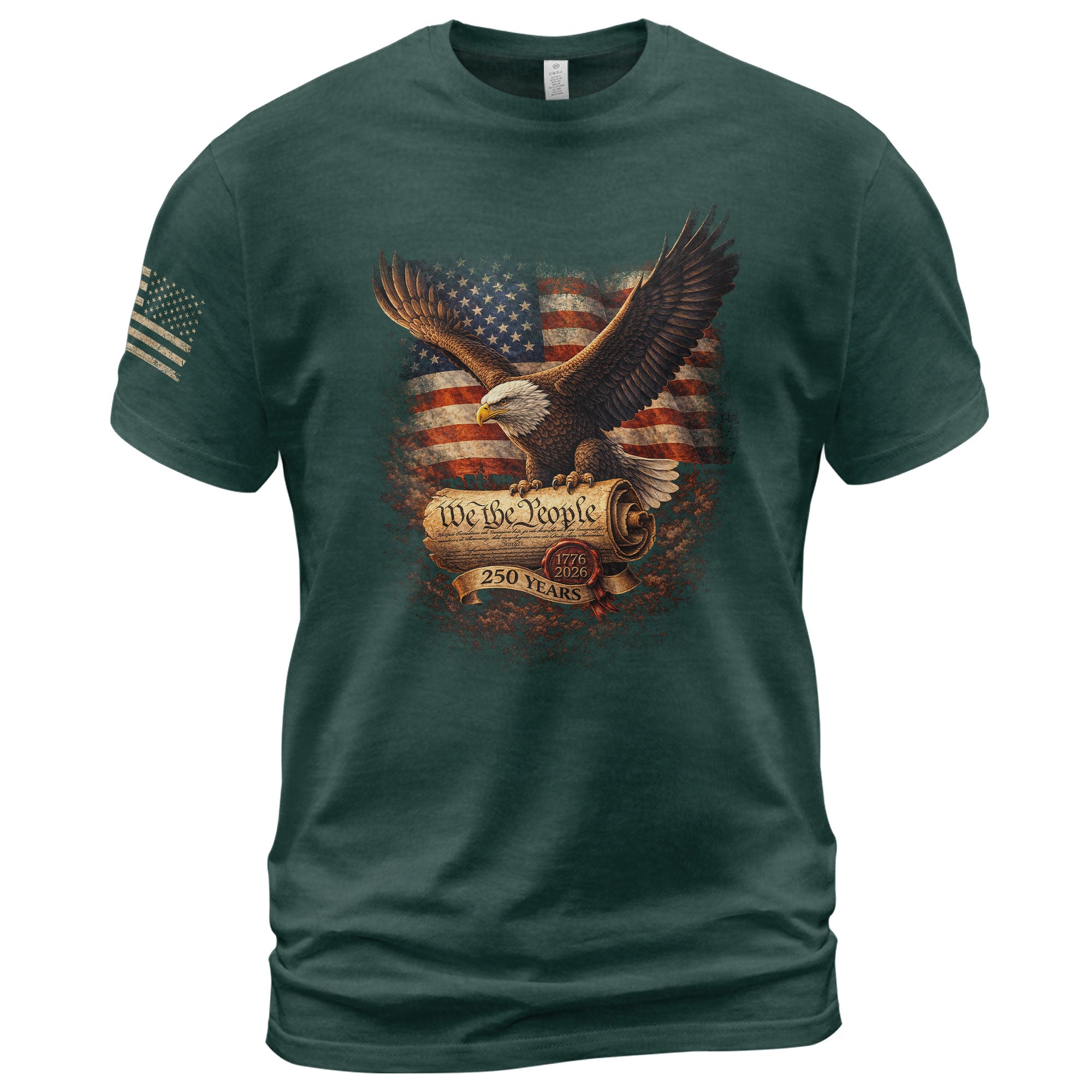 1776–2026 USA 250th Anniversary Eagle Shirt We The People Patriotic Freedom Tee