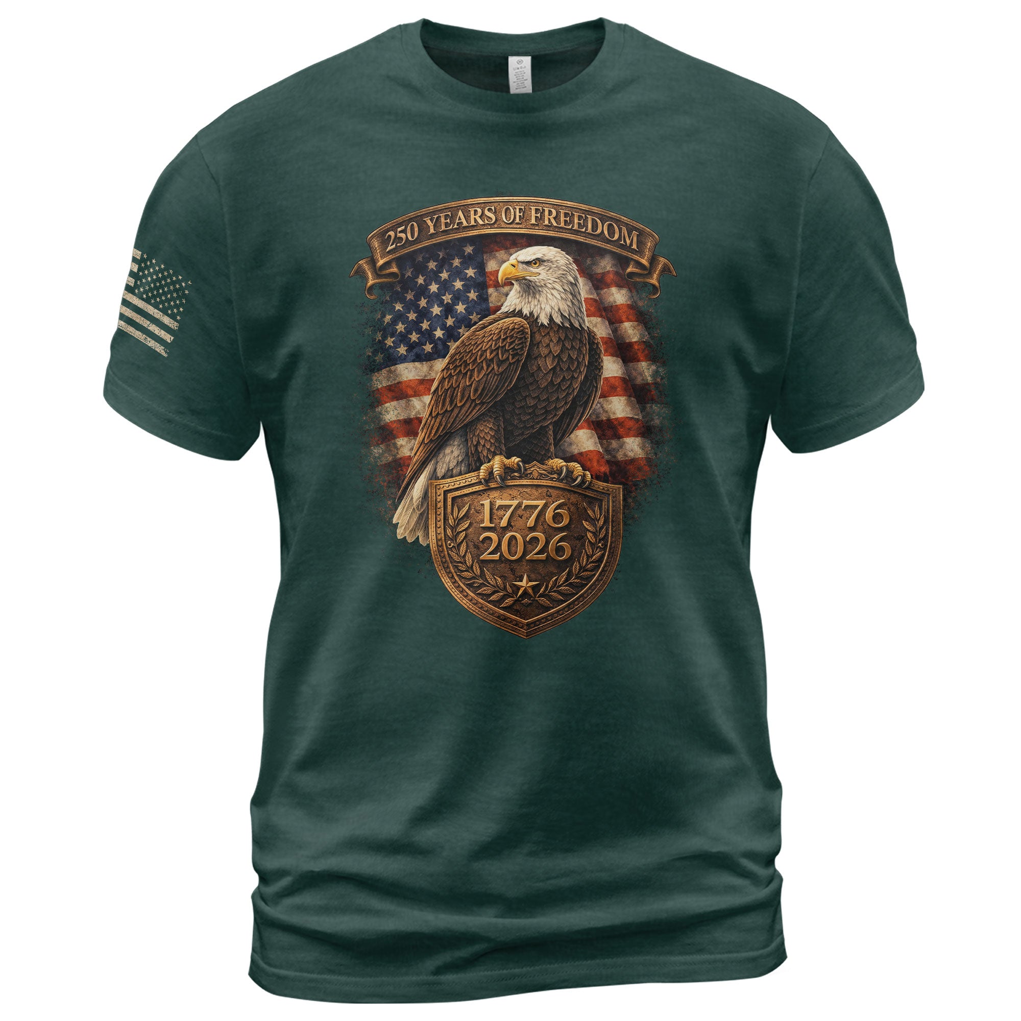 USA Eagle 250th Anniversary Patriotic Shirt Semiquincentennial Freedom Tee