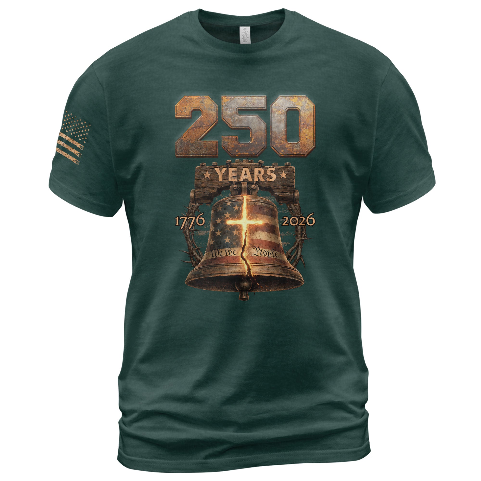 Christian Faith USA 250th Anniversary Independence Shirt 1776–2026 Patriotic Heritage