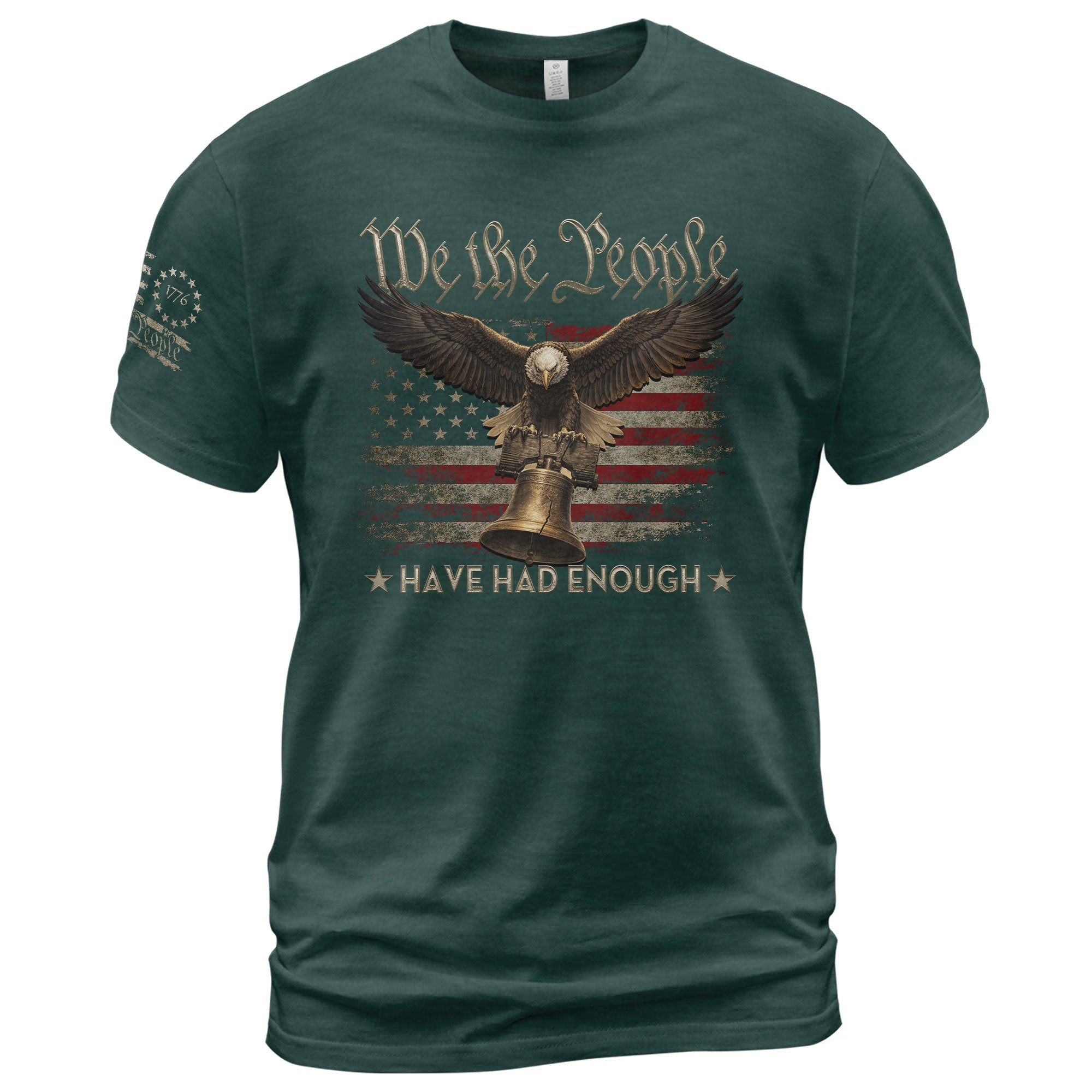 We The People Have Had Enough T-Shirt Vintage American Patriot Eagle Freedom Icons Statement Tee