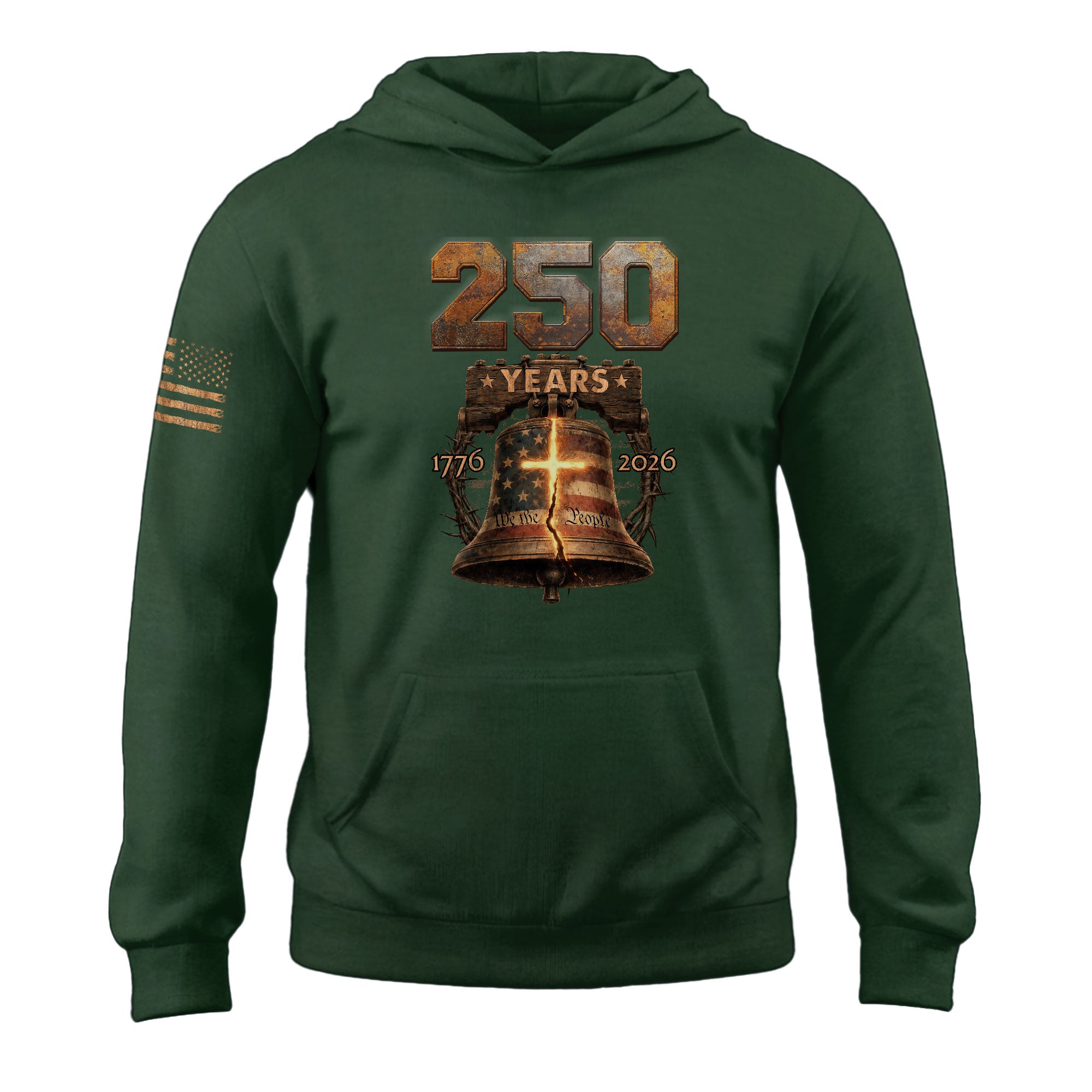 USA Semiquincentennial Faith Hoodie 1776–2026 Christian Heritage Gift