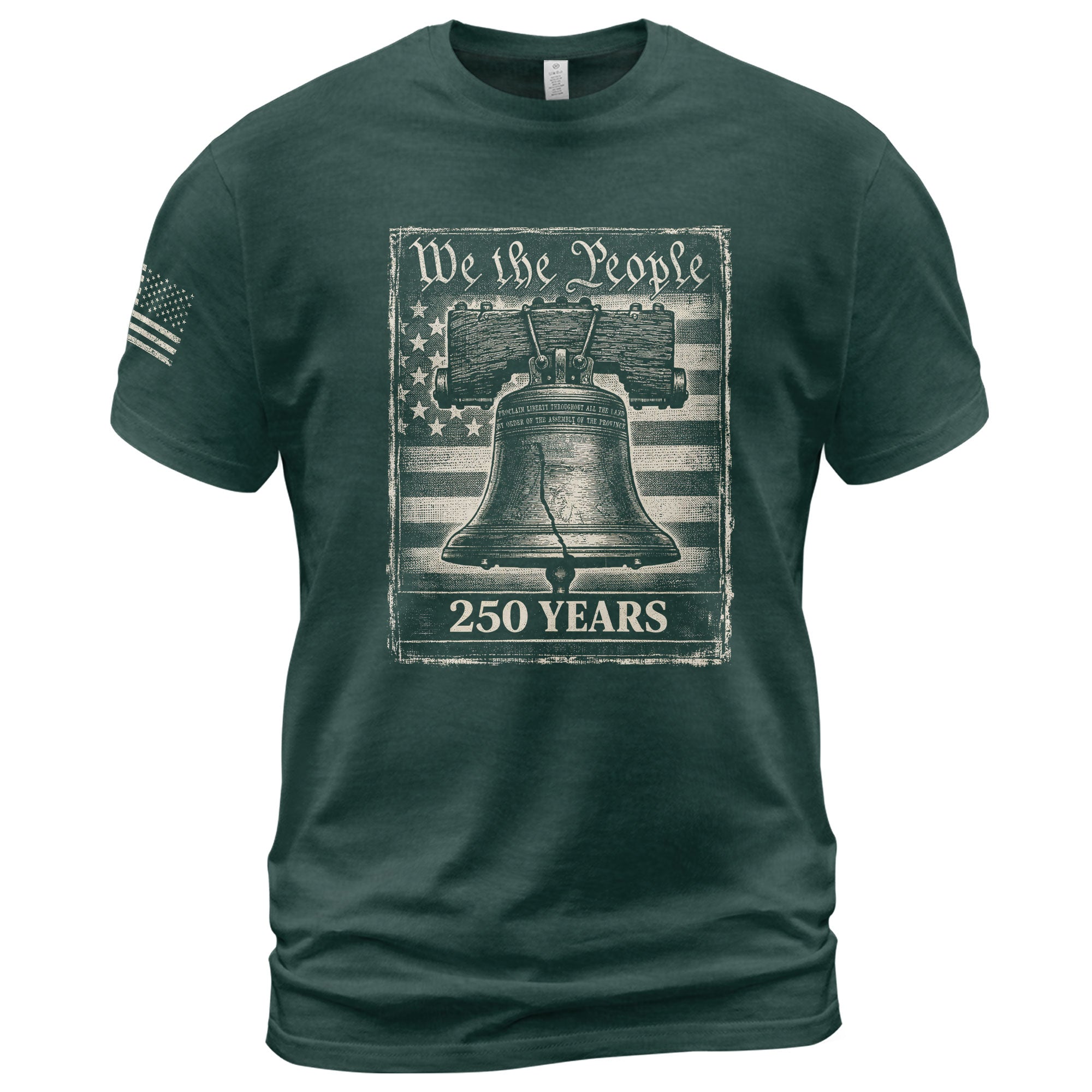 America 250th Anniversary T-Shirt - 250 Years 1776-2026 Liberty Bell "We The People" Patriotic Tee
