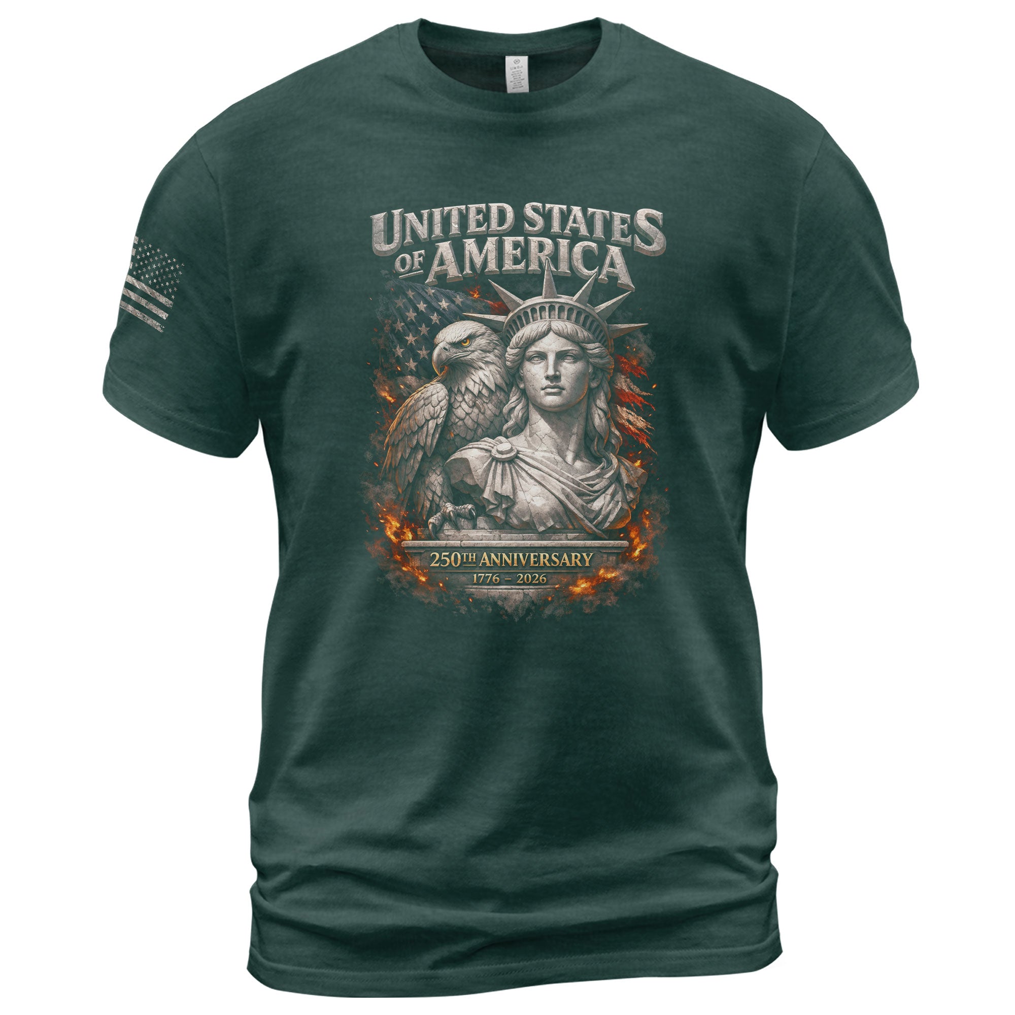United States of America 250th Anniversary Shirt - Eagle & Lady Liberty Semiquincentennial 1776-2026 Tee
