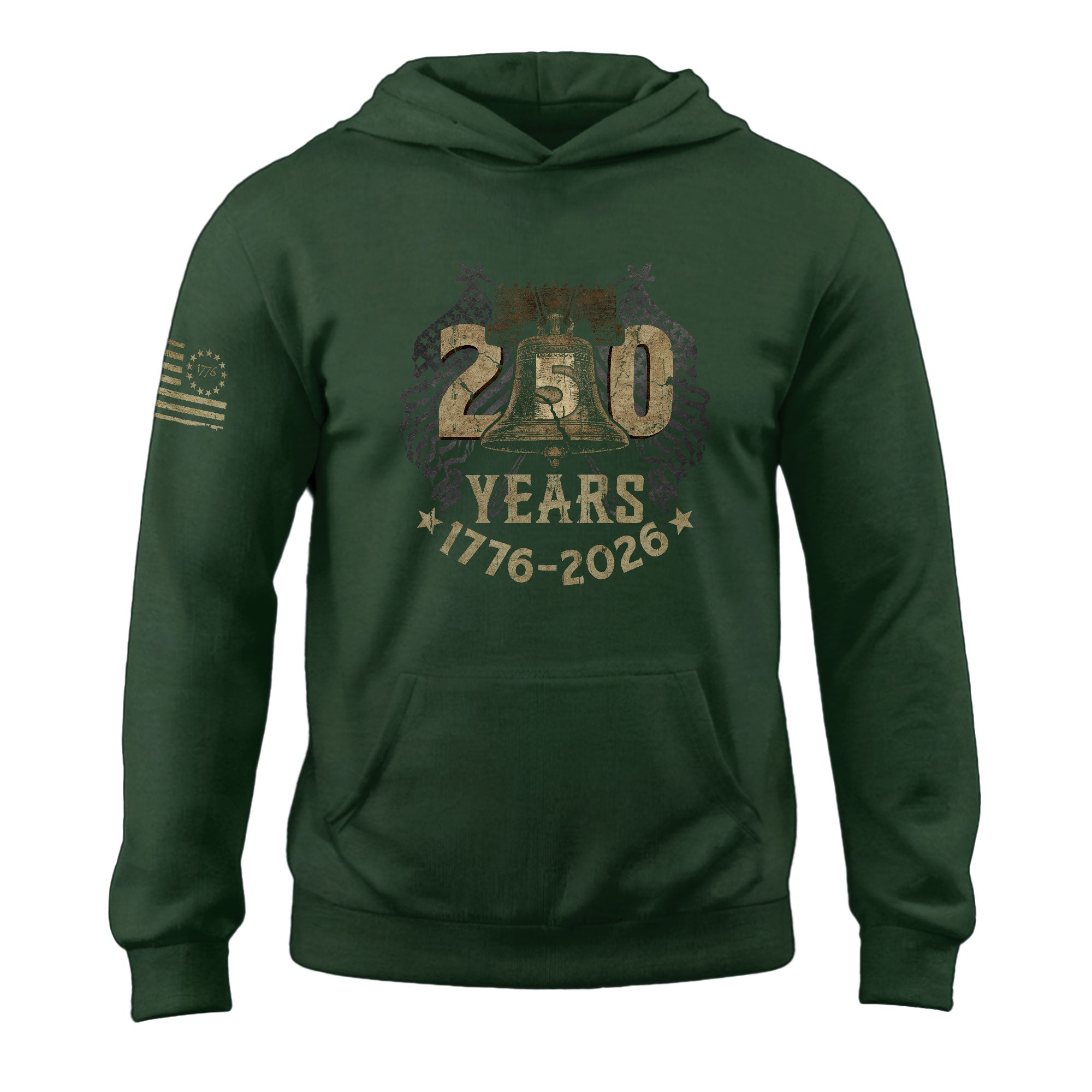 USA 250th Anniversary 1776-2026 Semiquincentennial Hoodie – Liberty Bell Patriotic Flag Men’s Freedom Limited Edition Hoodie