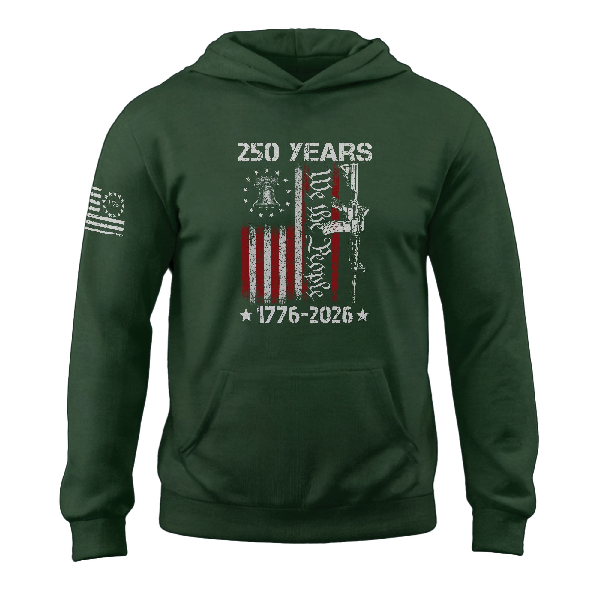 America 250th Anniversary 1776-2026 Semiquincentennial Hoodie – We The People Commemorative Patriotic Eagle Flag Edition