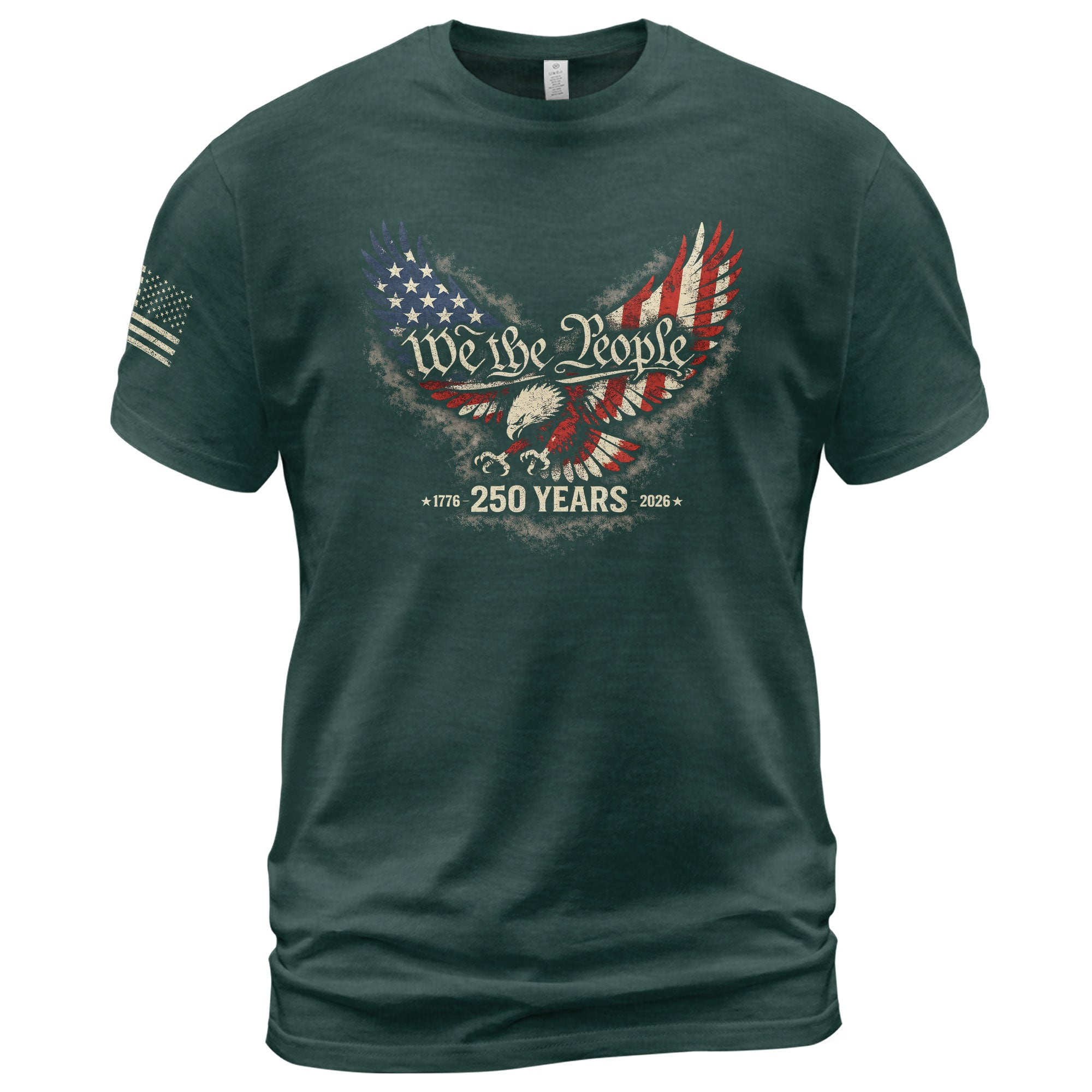 America 250th Anniversary T-Shirt 1776-2026 – We The People & Eagle Freedom Tee