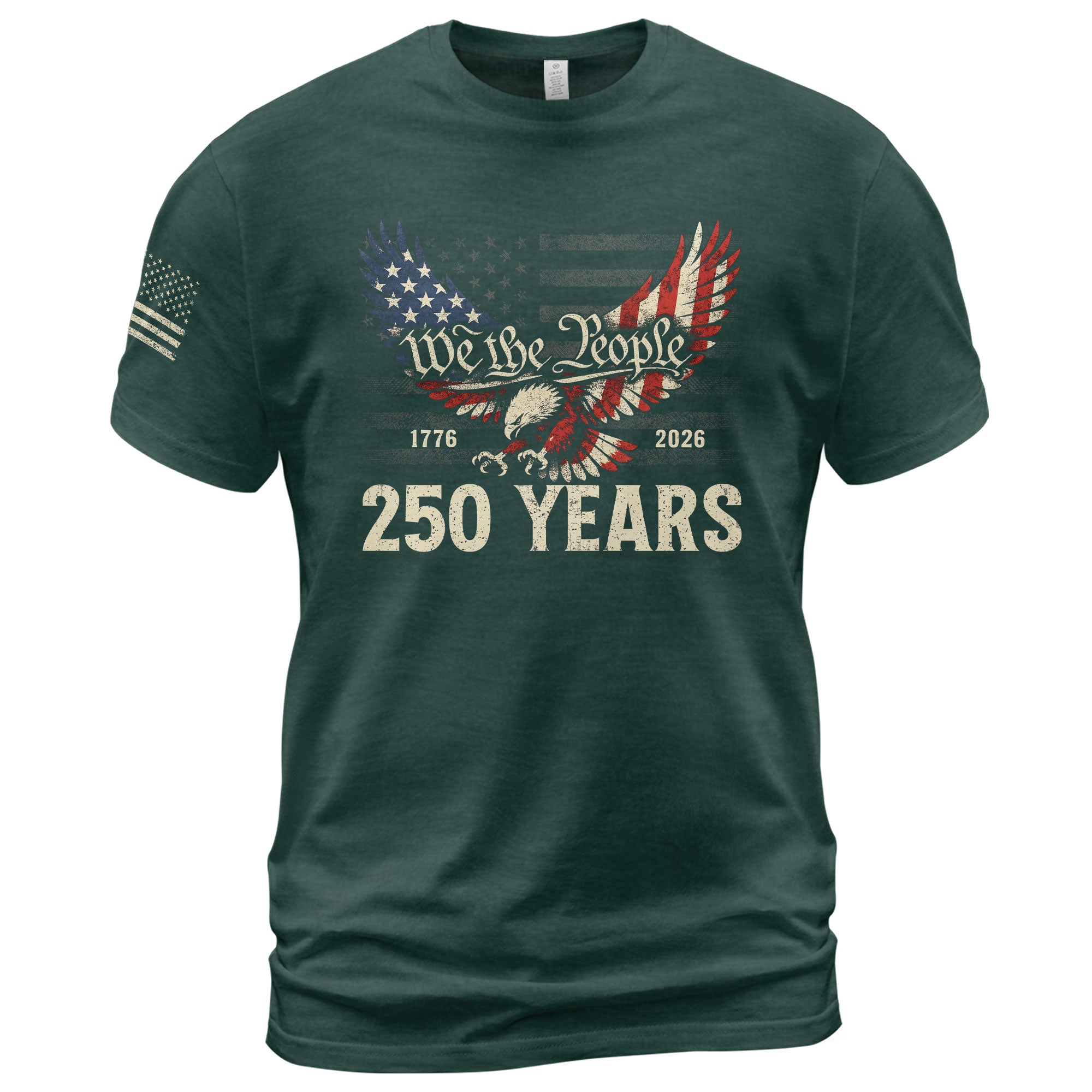 America 250th Anniversary T-Shirt 1776-2026 – We The People & Eagle Freedom Tee