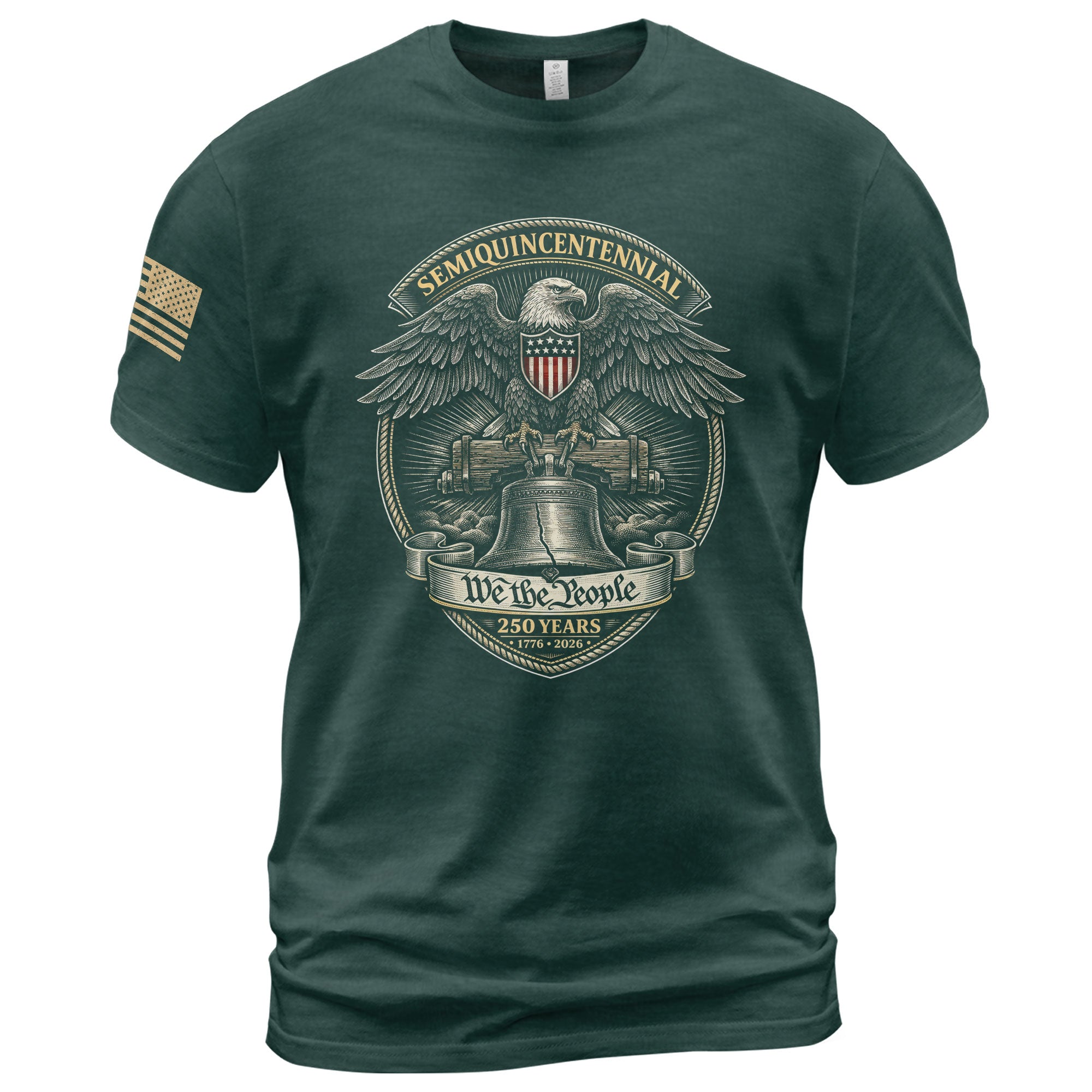 America 250th Anniversary T-Shirt (1776-2026) – We The People, Liberty Bell & Eagle Patriotic Tee