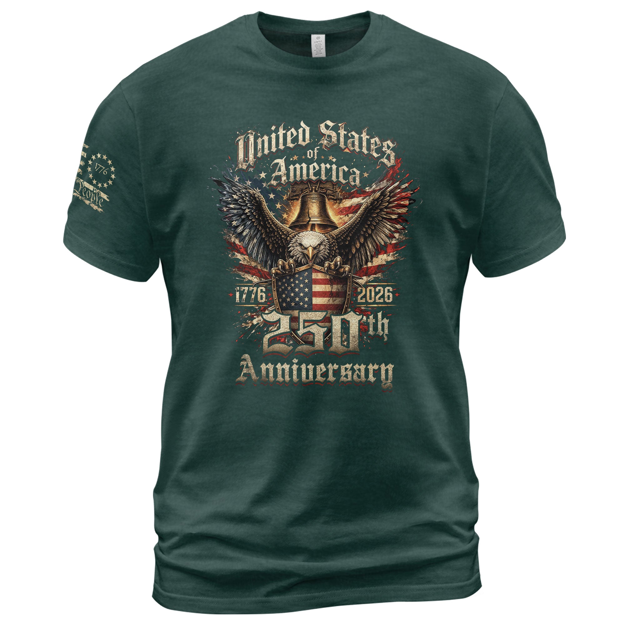 American Eagle 250th Anniversary T-Shirt 1776–2026 Patriotic Independence Graphic Tee