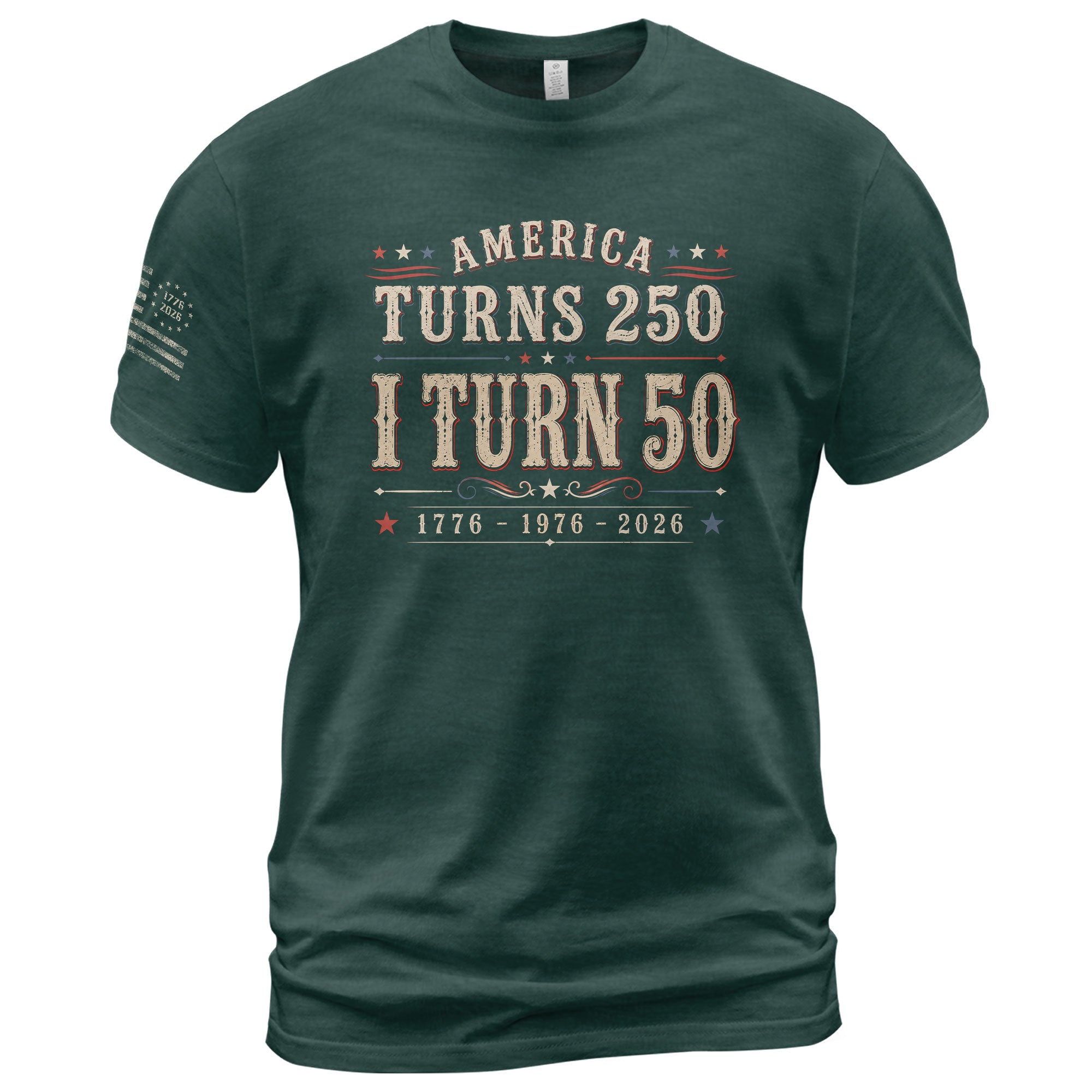 Classic 1976 Milestone Tee - Marking A Grand 250 Year National Legacy 1776-2026 Apparel