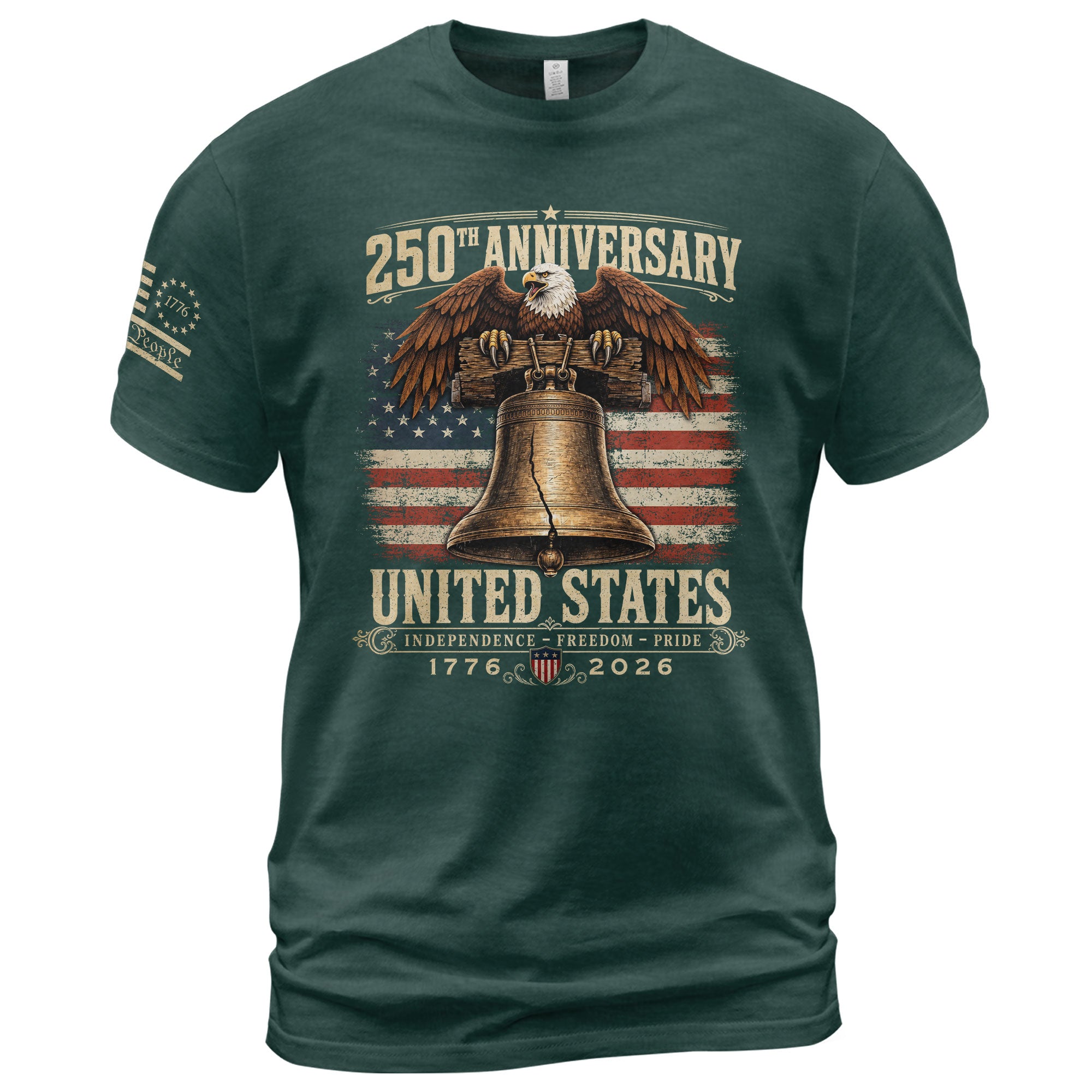 Liberty Bell Eagle Shirt 250th Anniversary 1776-2026 United States Patriotic Graphic Tee