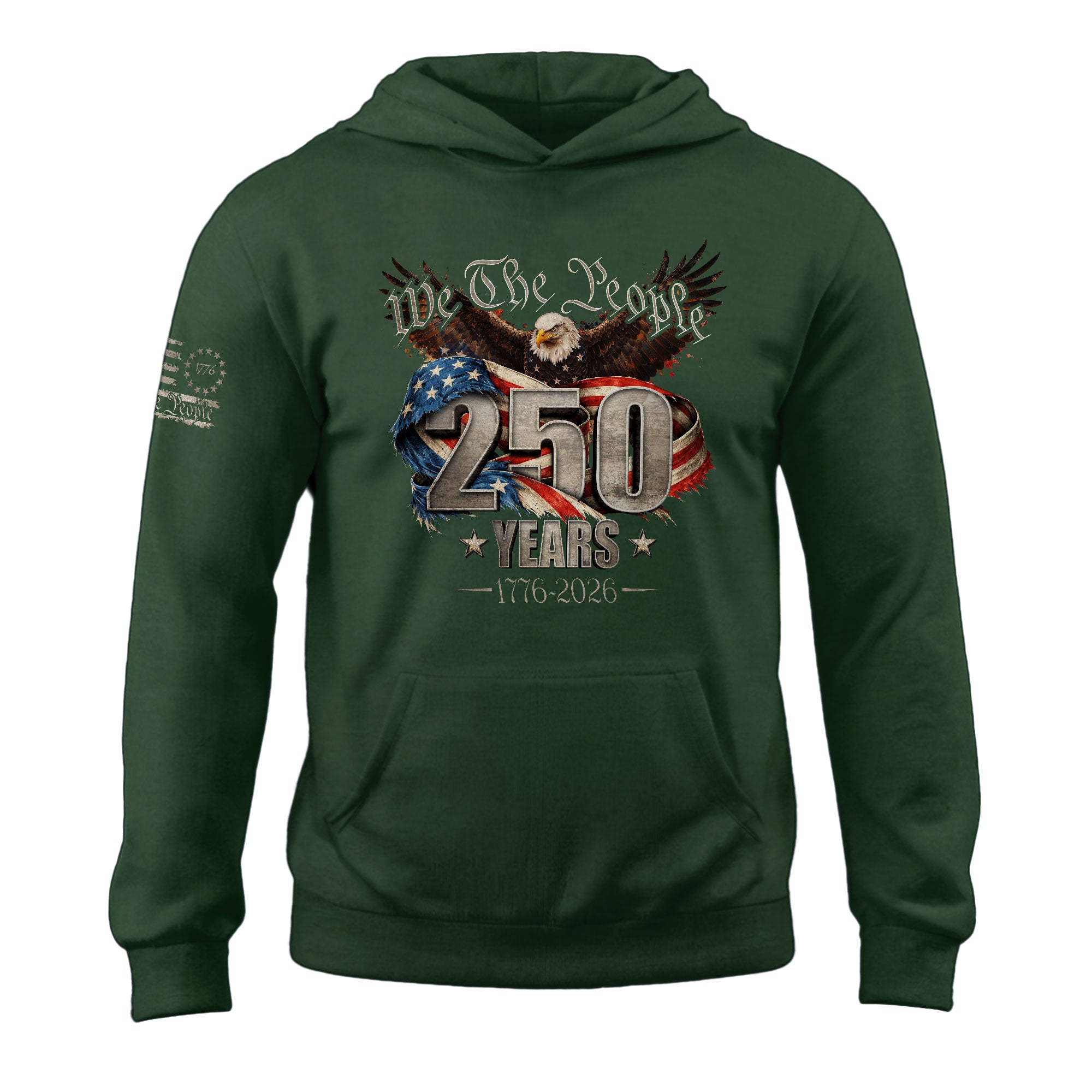 USA 1776–2026 250th Anniversary Hoodie, Patriotic American Celebration Apparel