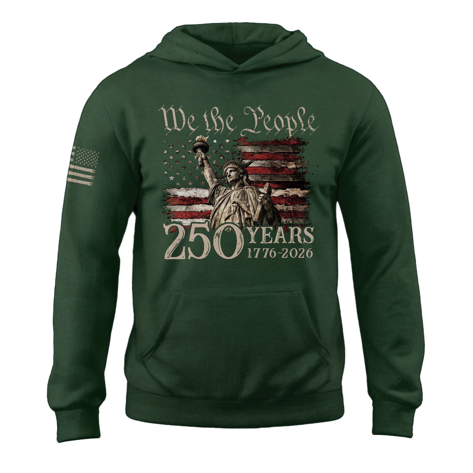 250th Anniversary USA Hoodie 1776–2026, American Patriotic Celebration Wear